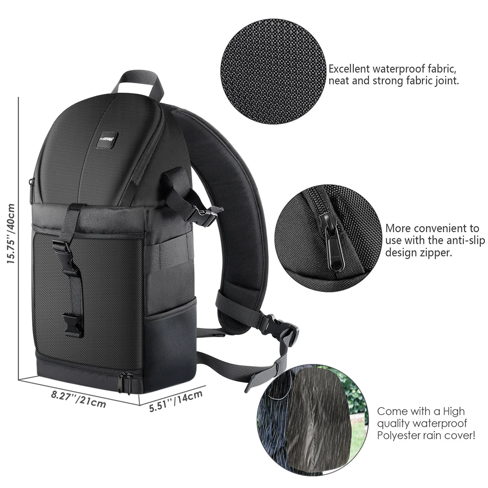 NEEWER NW-XJB02S 9"x5.5"x16" Professioneller Kamera-Rucksack - Image 3