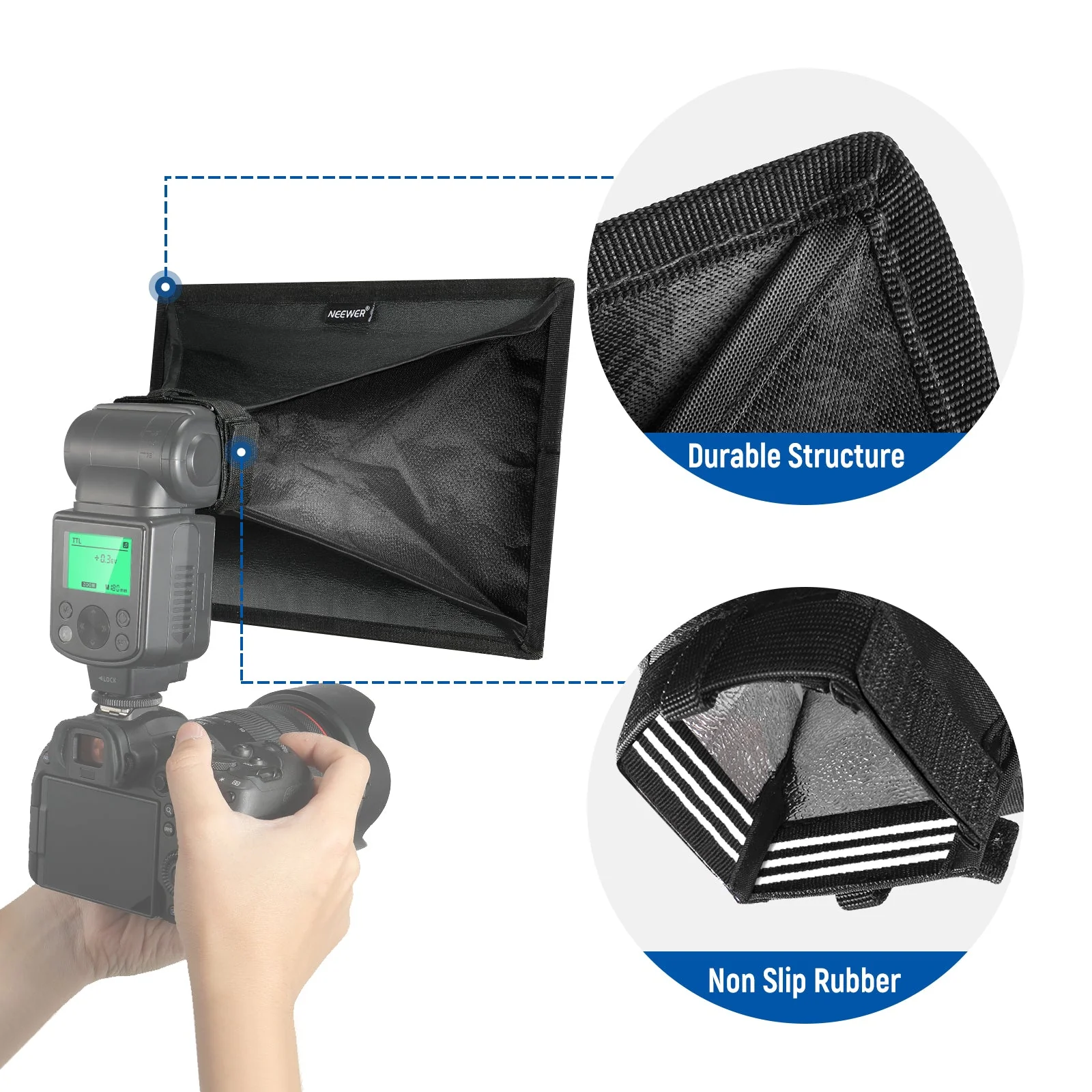 NEEWER Speedlite Softbox Blitzlicht Diffusor für Canon - Image 6