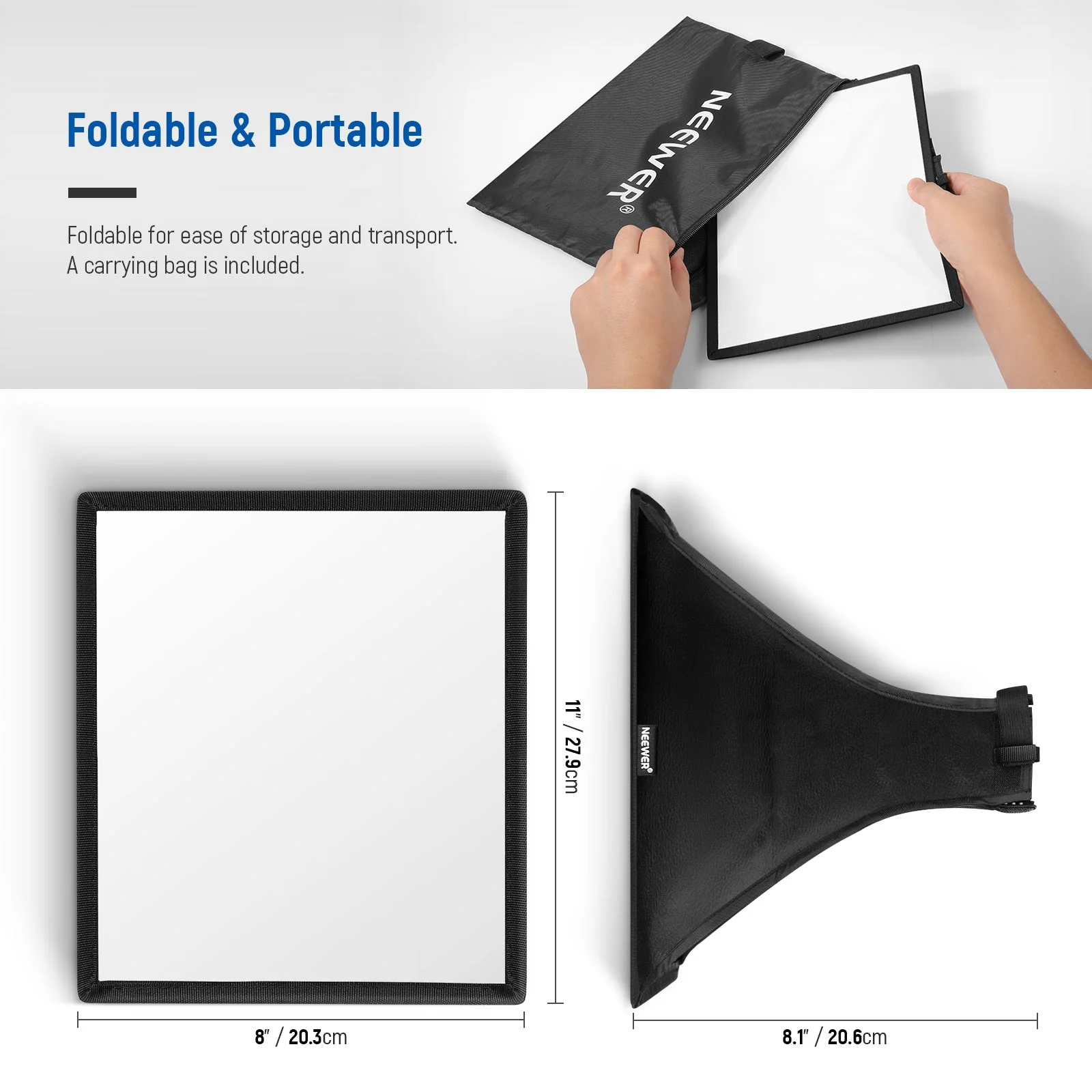NEEWER Speedlite Softbox Blitzlicht Diffusor für Canon - Image 8