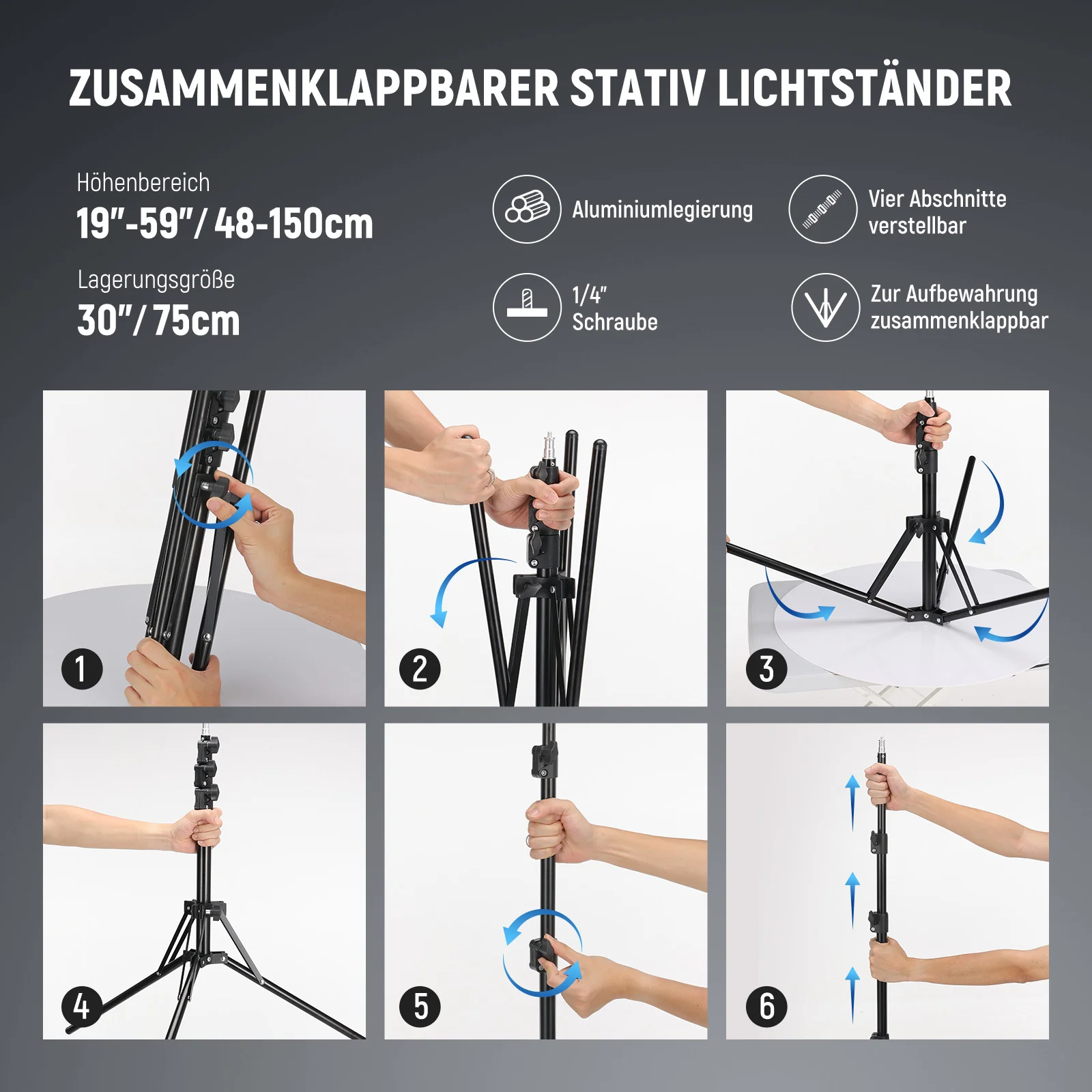 NEEWER RL-18 55W 18 Zoll Ringlicht Set - Image 7