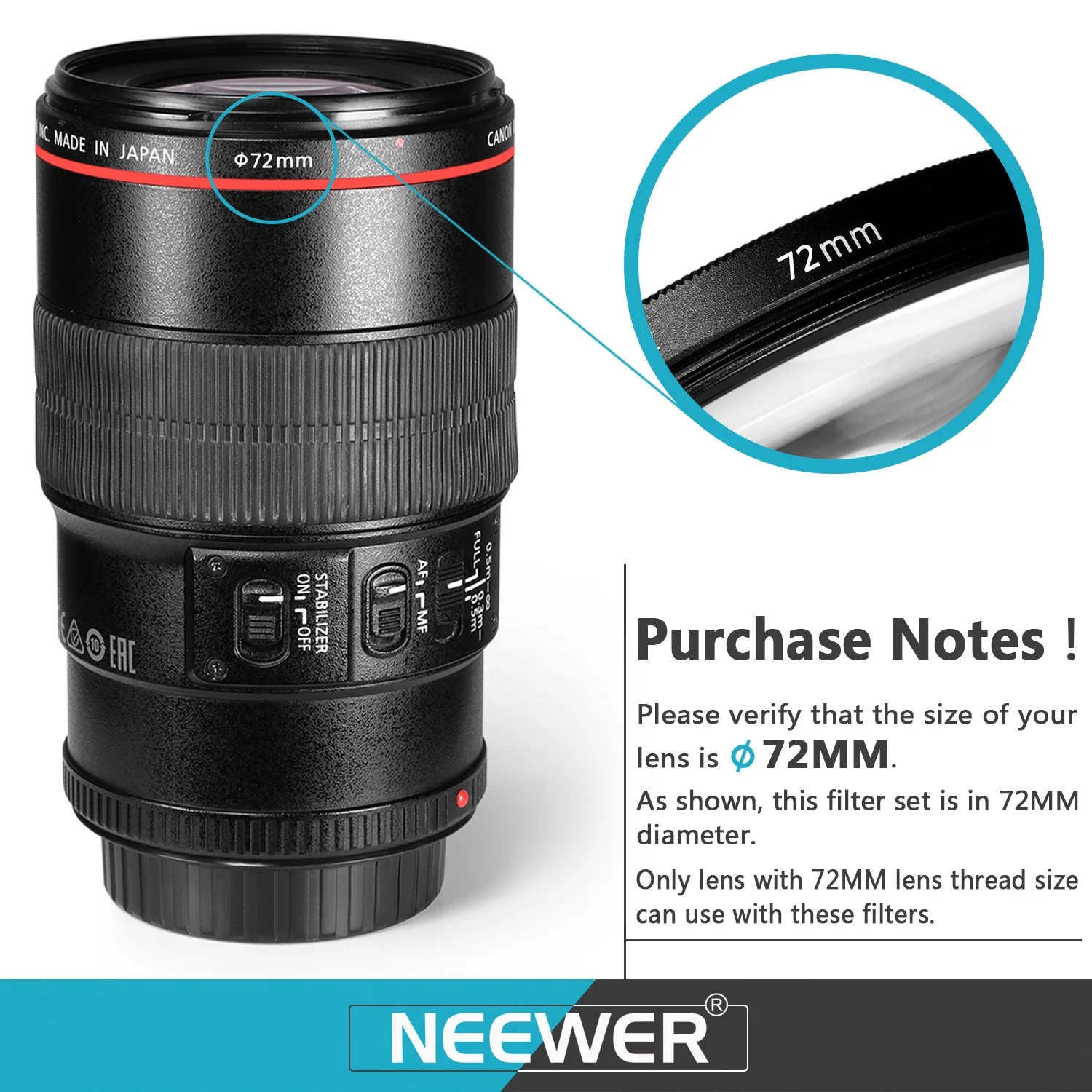 NEEWER ND/CPL/UV/FLD/Nahfilter und Objektiv Zubehör Set - Image 4
