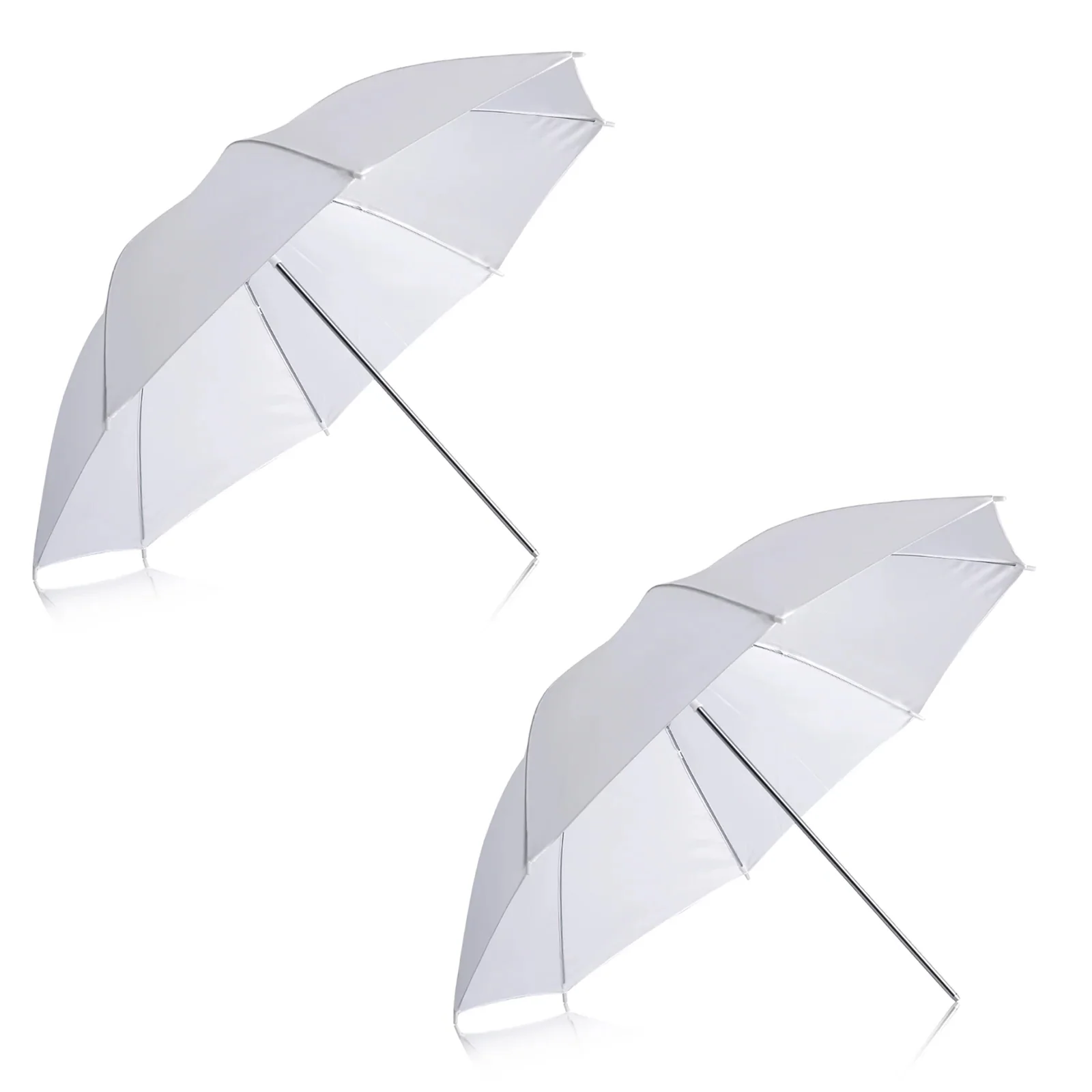NEEWER 2er Pack 33"/84cm weicher Schirm in Transparent Weiß für Foto- und Videoaufnahmen