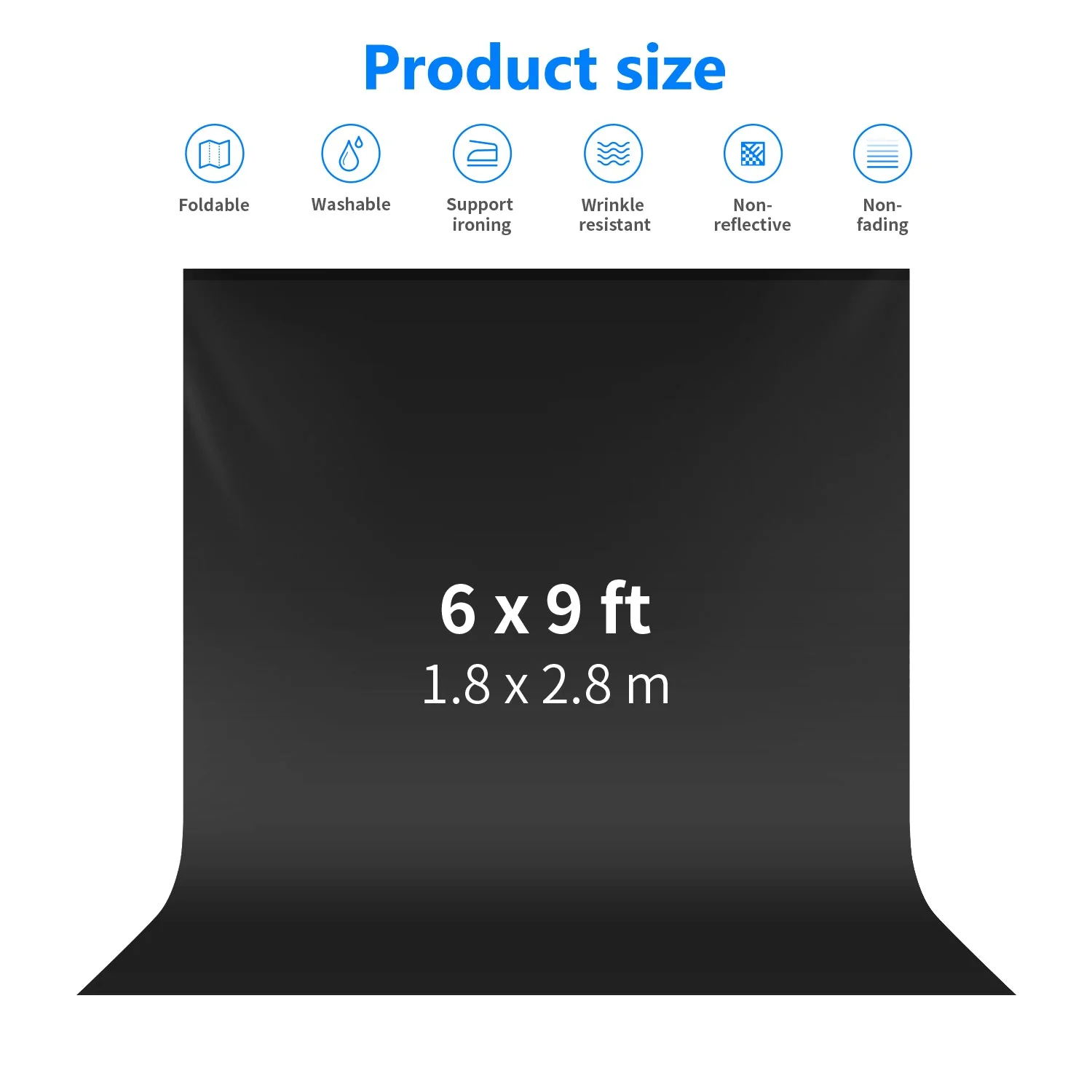 NEEWER 1.8x2.8m Faltbarer Fotostudio Hintergrund aus Polyester - Image 16