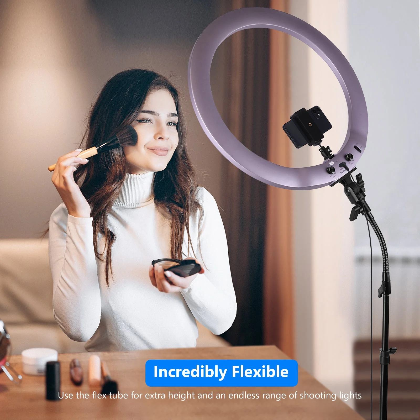 NEEWER RL-NA-ST2 Flexibler Metall Rohrarm für LED Ringlicht - Image 7