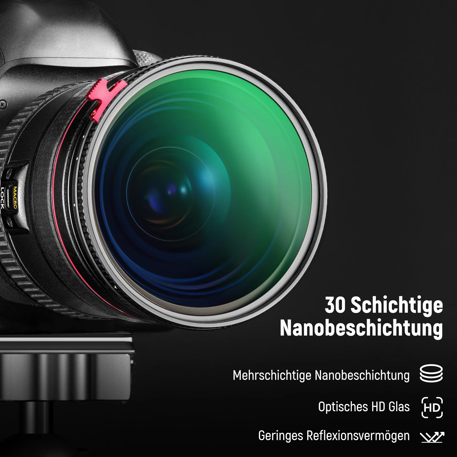 NEEWER 2-in-1 Schwarz-Diffusion 1/4 Effekt mit Variable ND2-ND32-ND Filter - Image 7