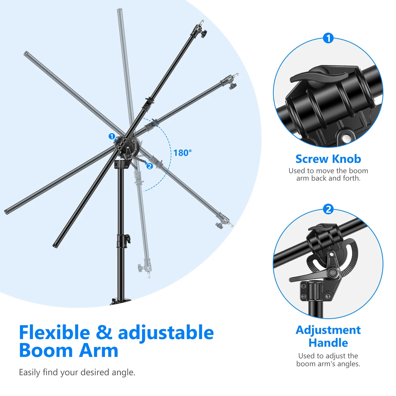 NEEWER ST-CB 297cm 2-in-1-Foto-Lichtstativ - Image 4