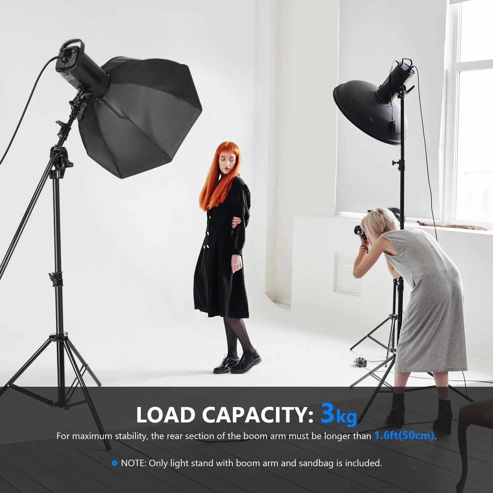 NEEWER ST-CB 297cm 2-in-1-Foto-Lichtstativ - Image 7