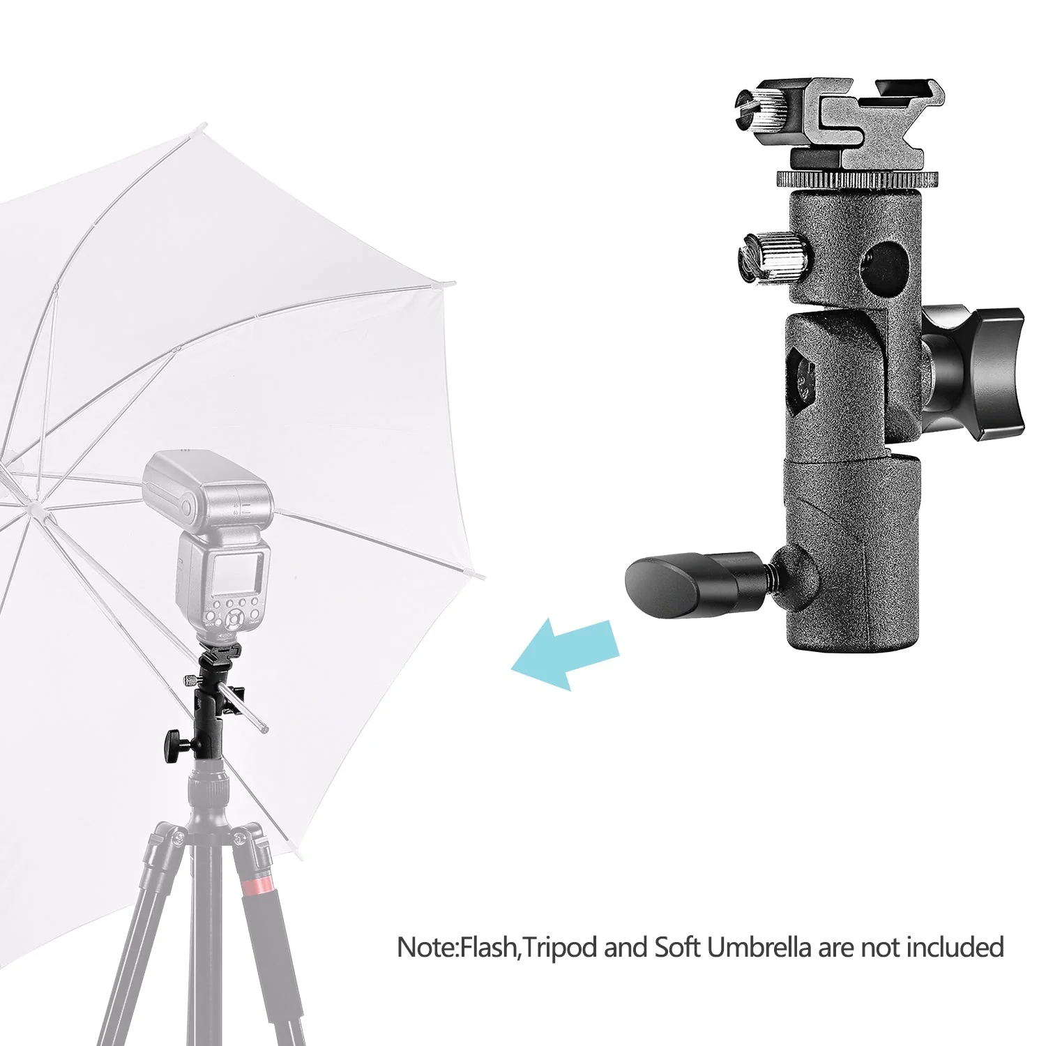 NEEWER 2er Pack Universelle E-Typ Halterung für Blitzgeräte - Image 4