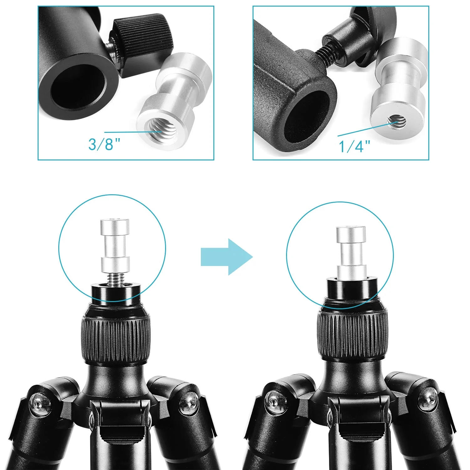 NEEWER 2er Pack Universelle E-Typ Halterung für Blitzgeräte - Image 6