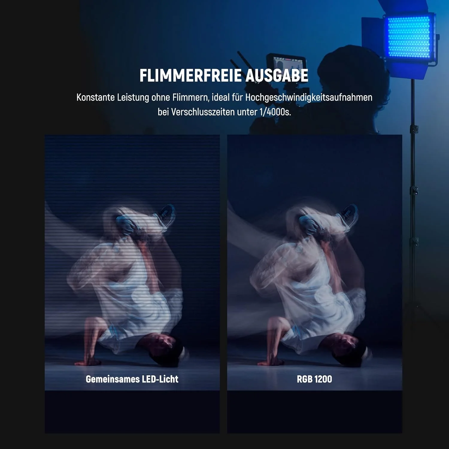 NEEWER 2er Pack RGB1200 LED Videoleuchte mit APP/2,4G Funksteuerung - Image 5