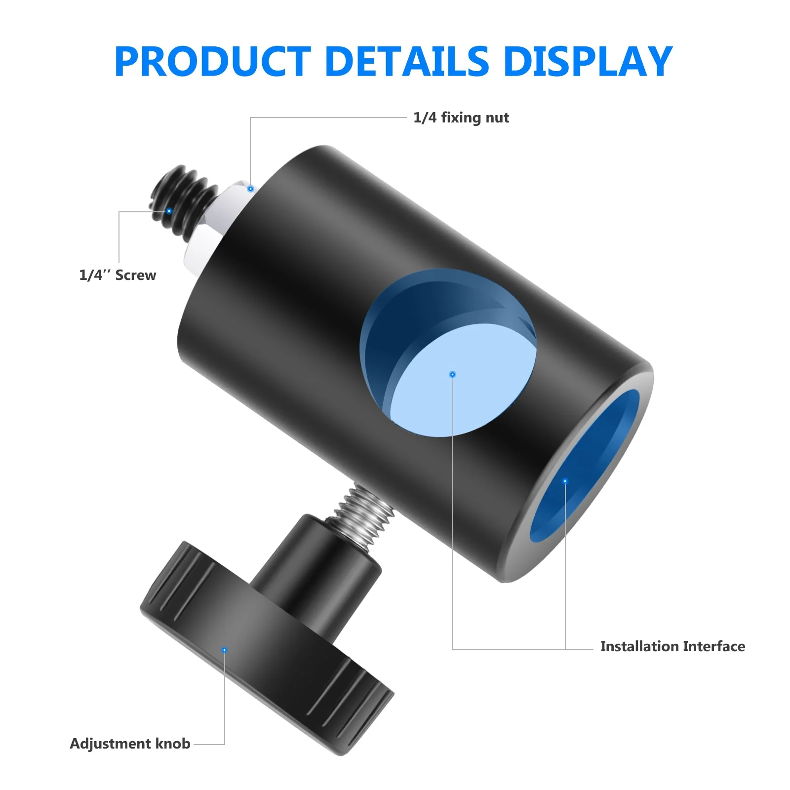 NEEWER 2er Pack ST12 Lichtständer zu 1/4" Schraube Konverter Adapter - Image 6