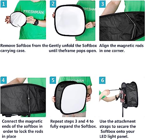 Neewer 2er Pack LED-Lichtpanel Softbox für 660 480 - Image 3