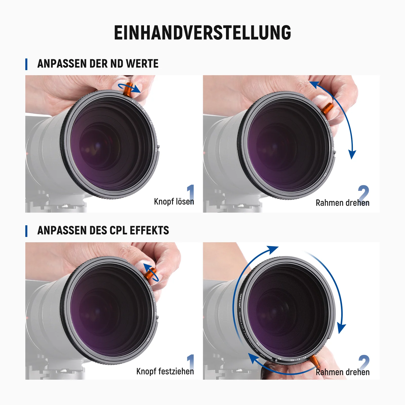 NEEWER 3 In 1 CPL + Black Diffusion 1/4 + Variabler ND2-32 Filter - Image 35
