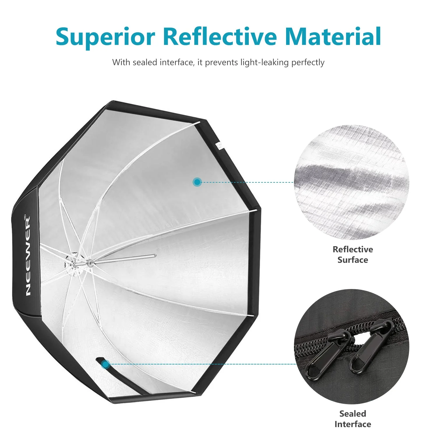 NEEWER 37.5''/95cm achteckige (octa) Softbox mit Tragetasche - Image 3