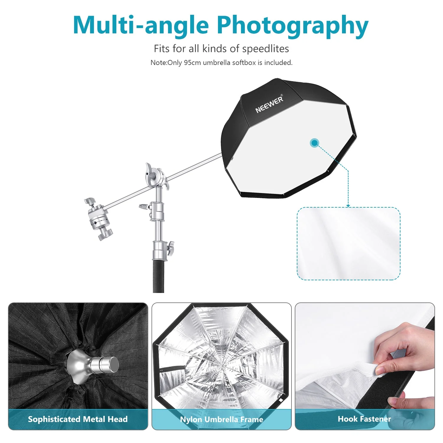 NEEWER 37.5''/95cm achteckige (octa) Softbox mit Tragetasche - Image 5