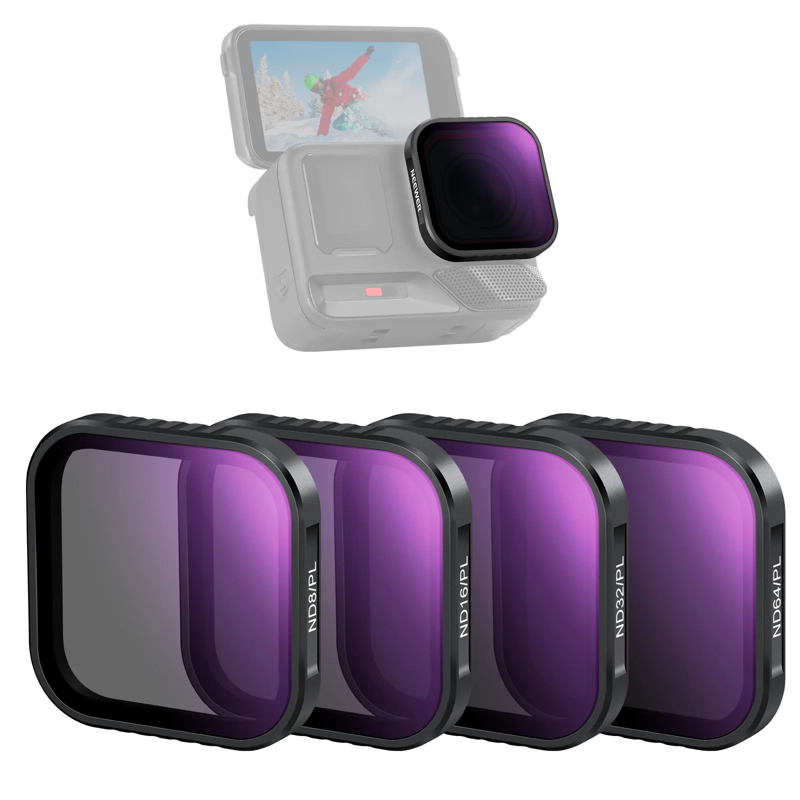 NEEWER FL-C29/FL-C30/FL-C31 4er Pack Filter Set Für Insta360 Ace Pro/Ace Pro 2 - Image 19