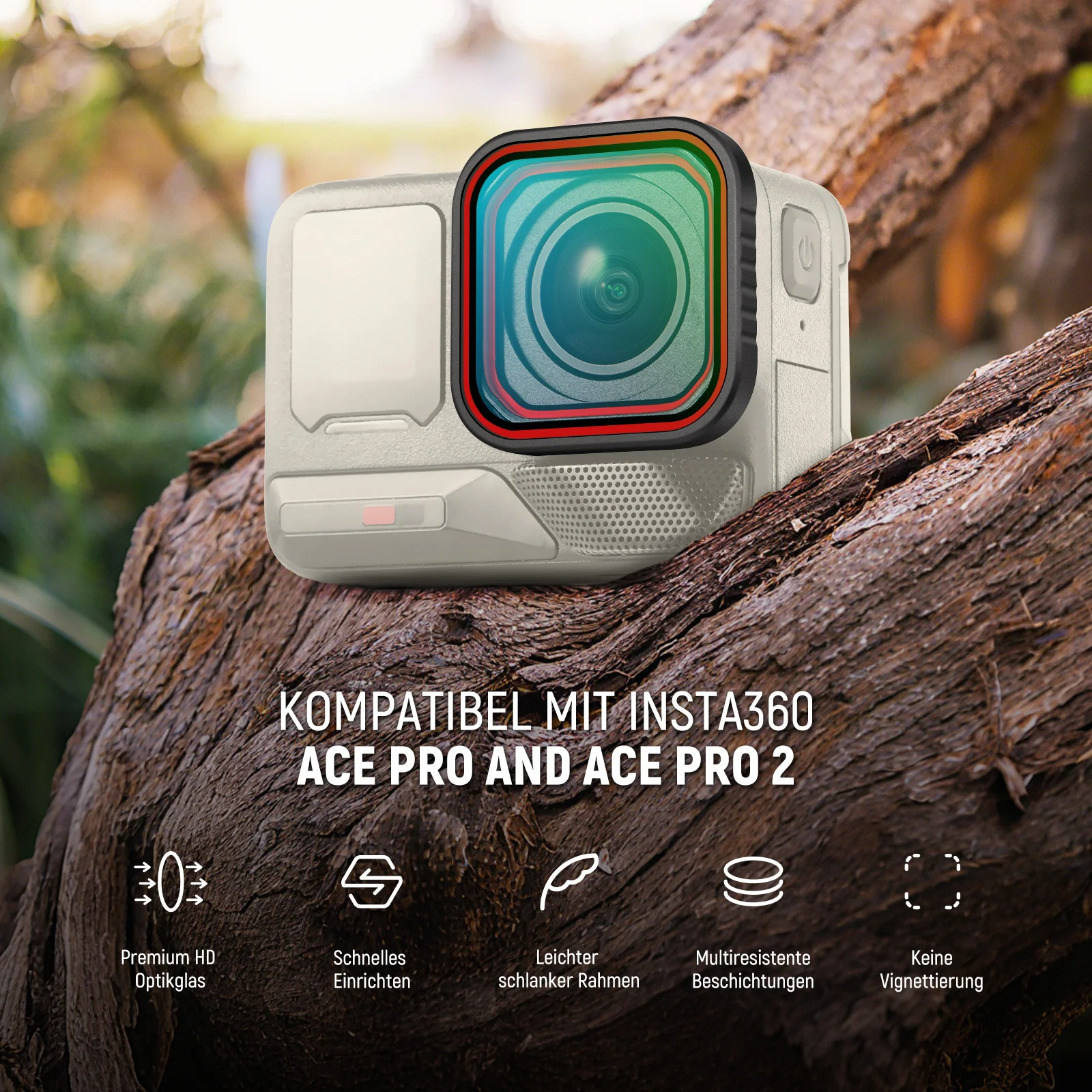 NEEWER FL-C29/FL-C30/FL-C31 4er Pack Filter Set Für Insta360 Ace Pro/Ace Pro 2 - Image 2