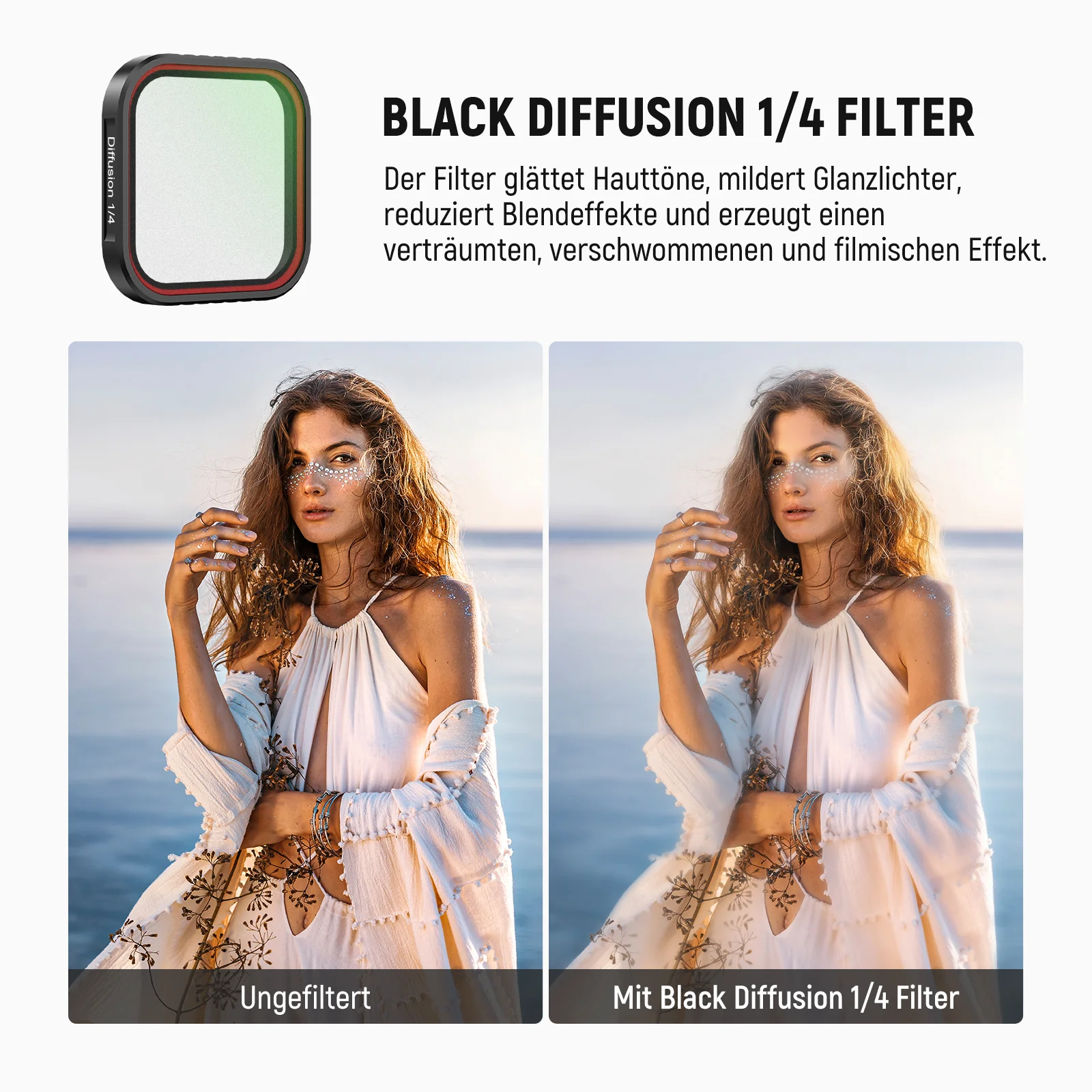 NEEWER FL-C29/FL-C30/FL-C31 4er Pack Filter Set Für Insta360 Ace Pro/Ace Pro 2 - Image 5