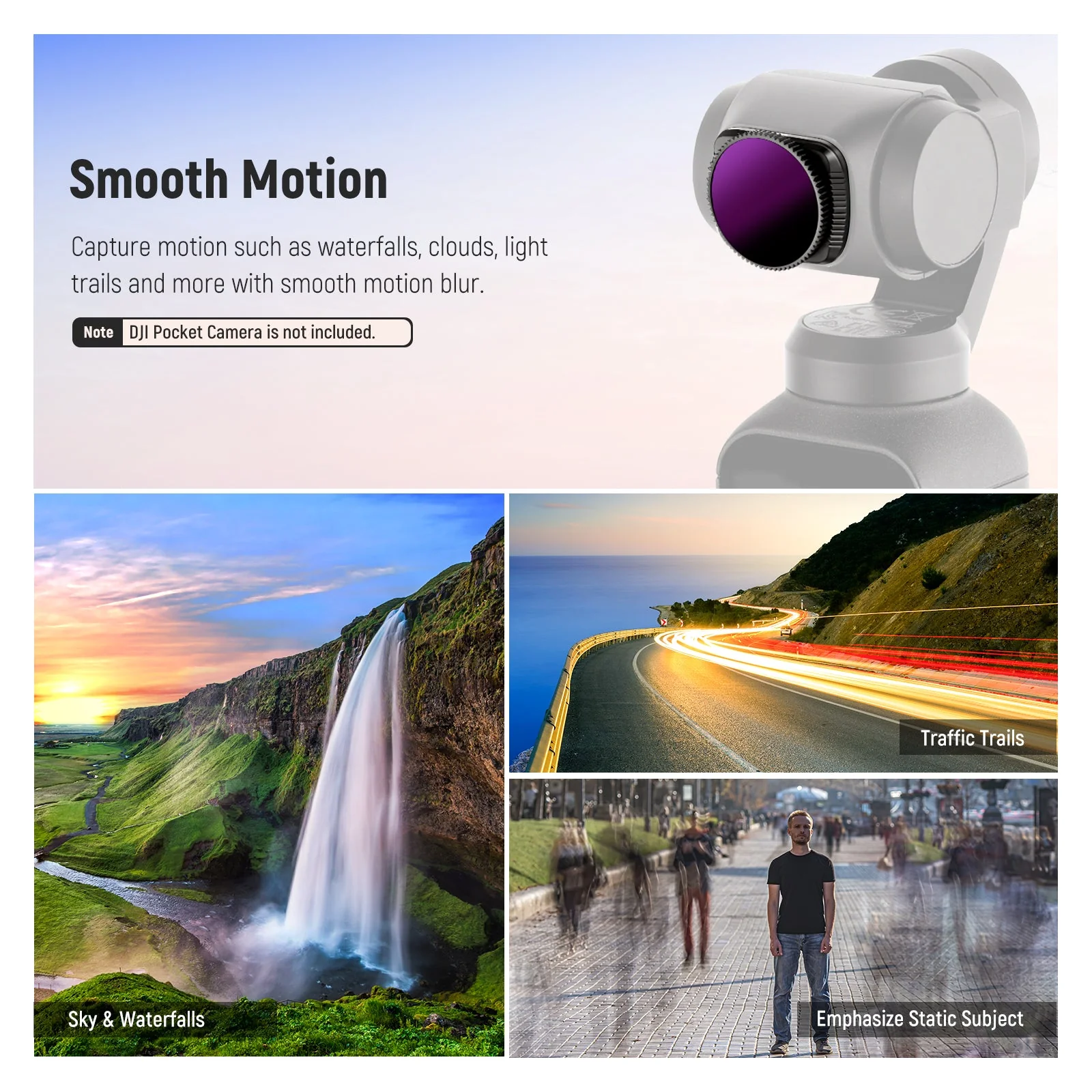 NEEWER 4er Pack Magnetisches ND/PL-Filter Set für DJI Osmo Pocket Kamera - Image 8