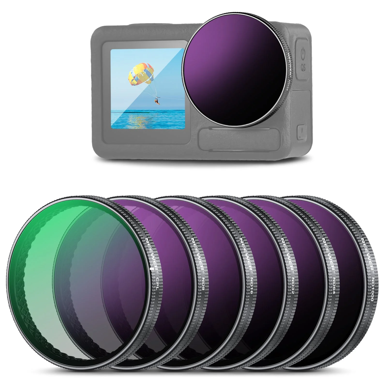NEEWER ND&CPL ND/PL Filter Set für Action 3/4/5 Pro - Image 9