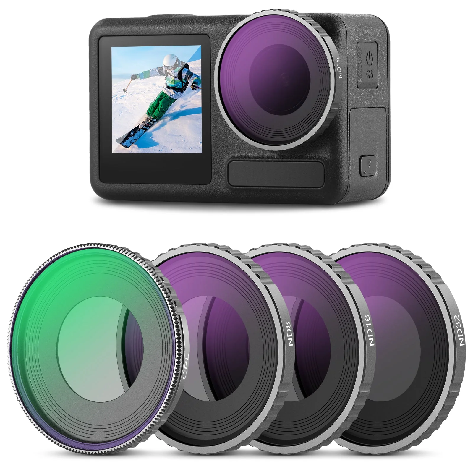 NEEWER 4er Pack ND Filter für DJI Osmo Action 5 PRO/Action 4