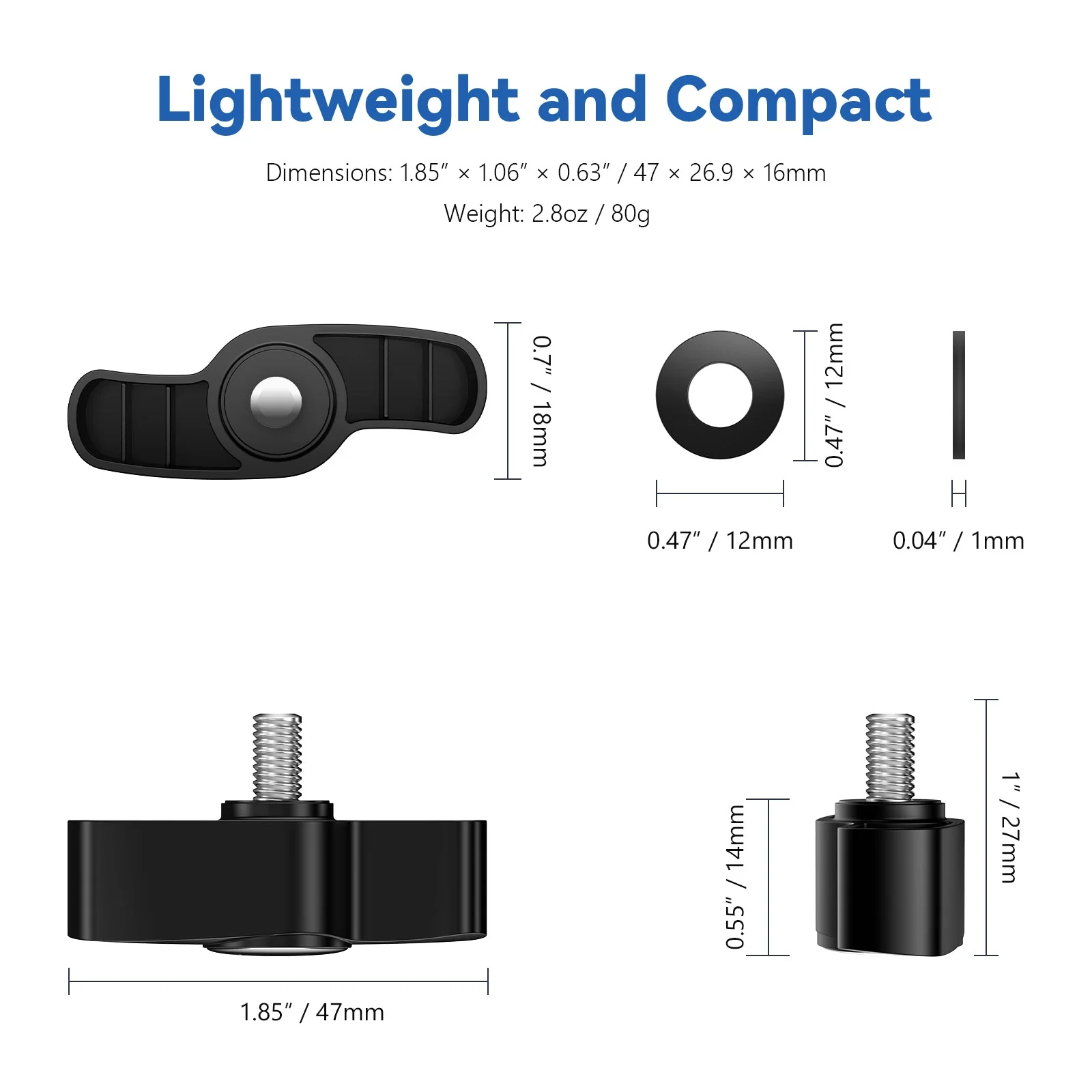 NEEWER 4er Pack Schraubknop Adapter Fotografie Videobeleuchtung Zubehör Ersatz - Image 2