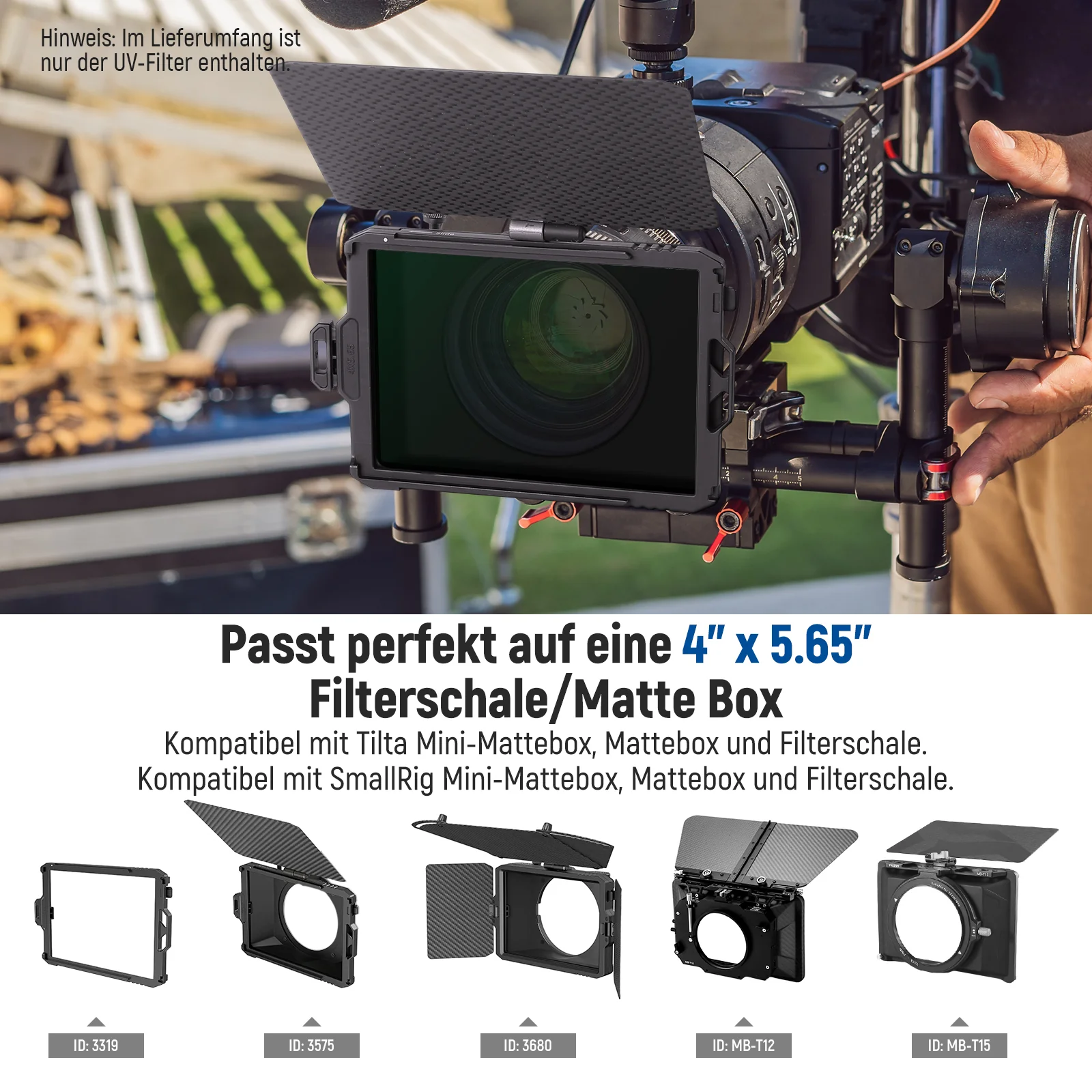 NEEWER 4"x5.65" Square UV Filter - Image 2