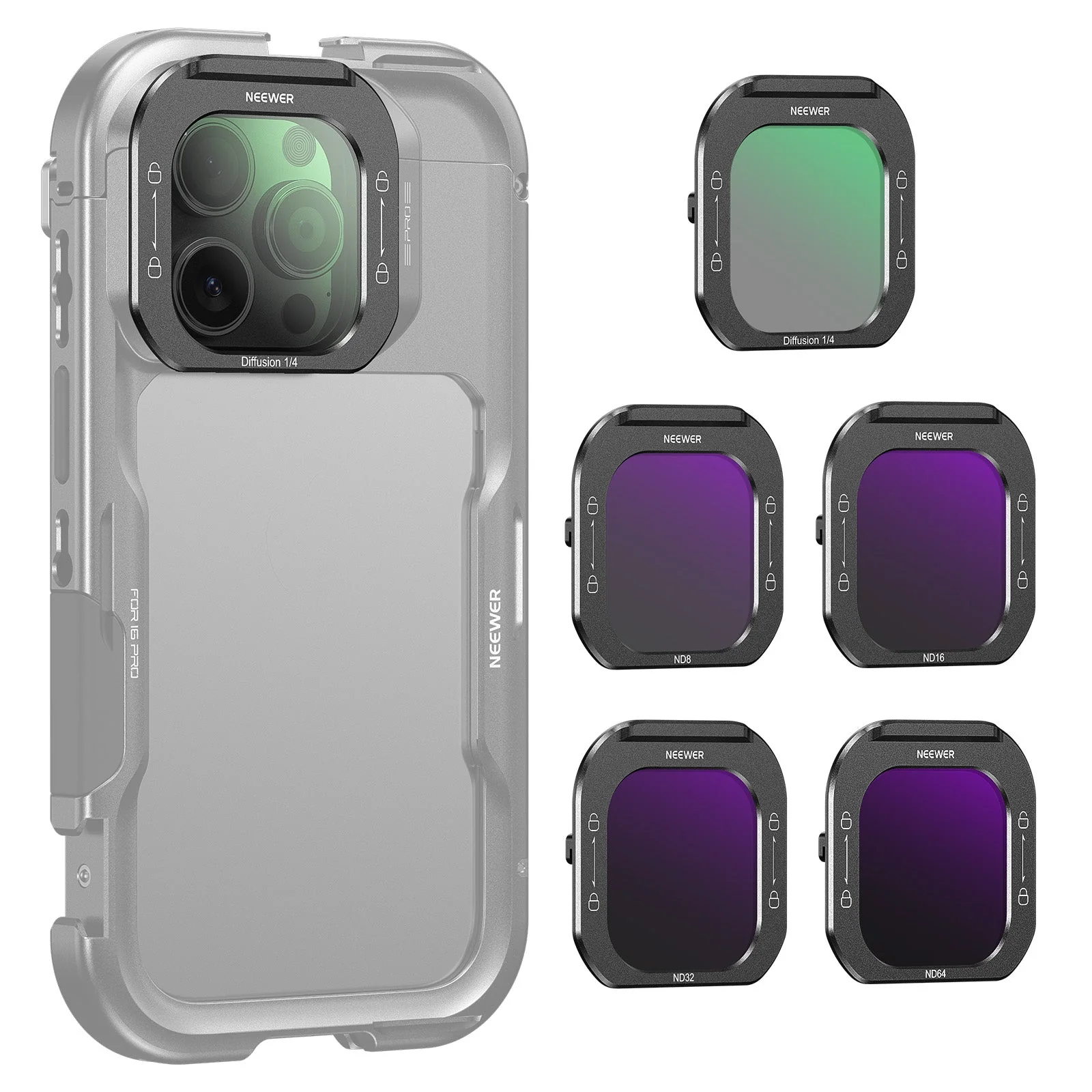 NEEWER 5er Pack Handy Objektiv Filter Set