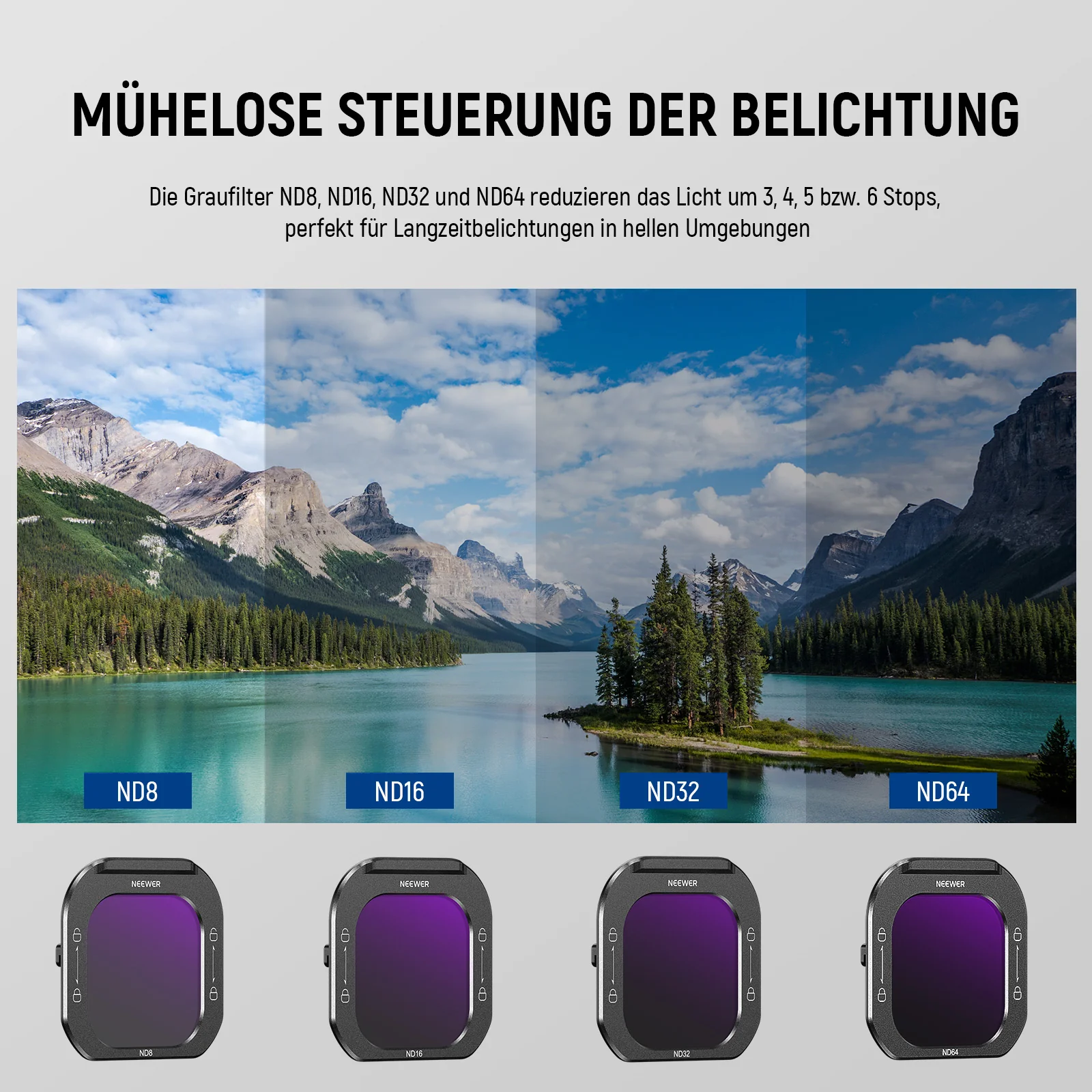NEEWER 5er Pack Handy Objektiv Filter Set - Image 5