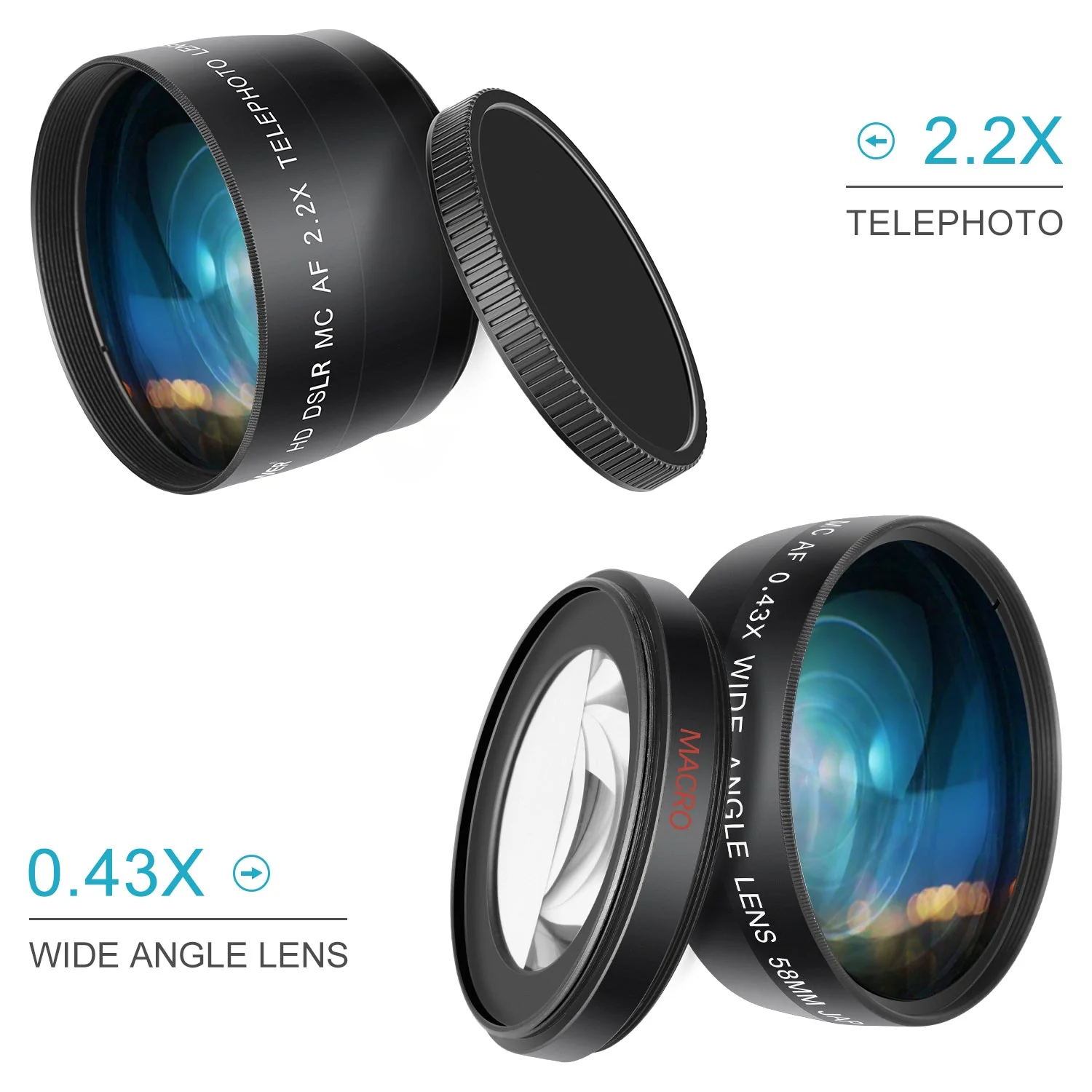 NEEWER 49/52/55/58mm Objektiv- und Filter-Set - Image 2
