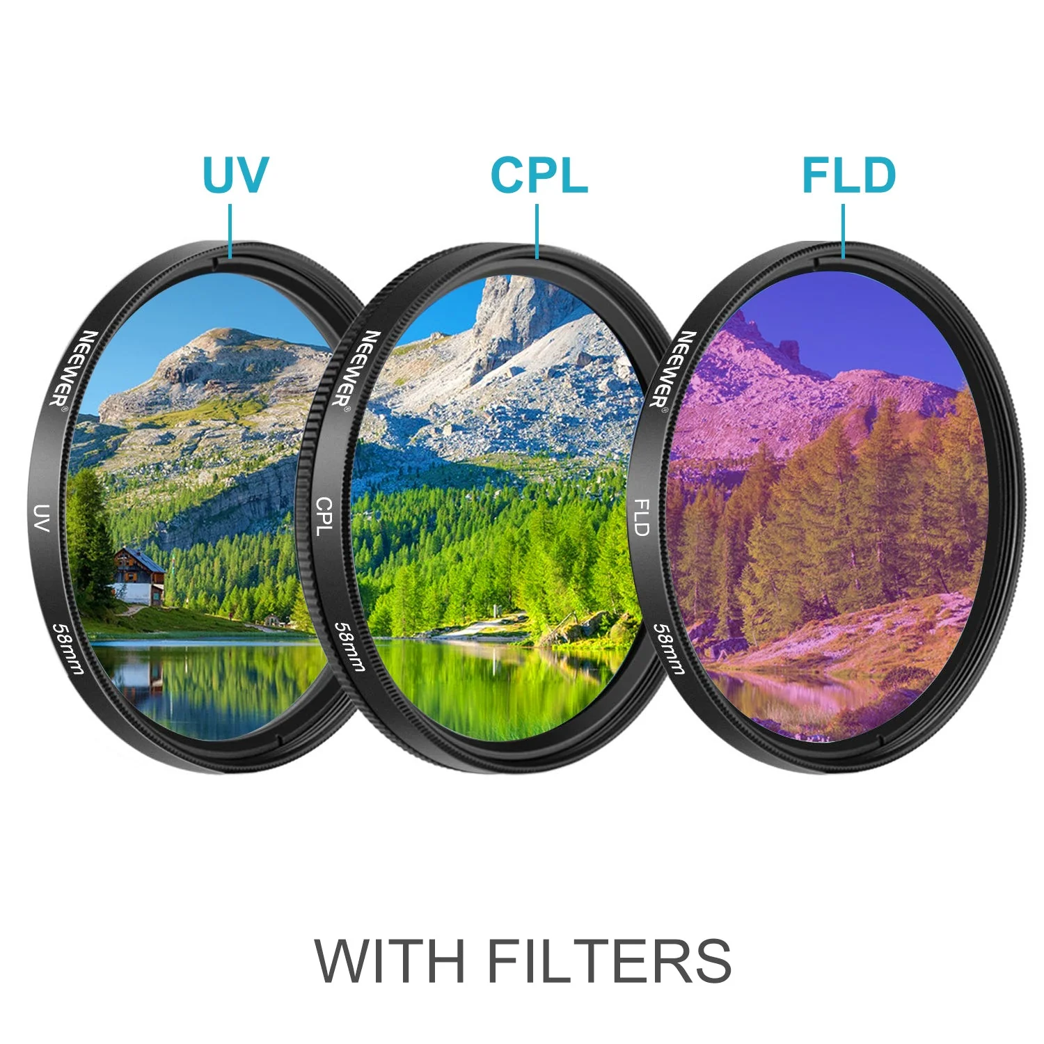 NEEWER 49/52/55/58mm Objektiv- und Filter-Set - Image 5