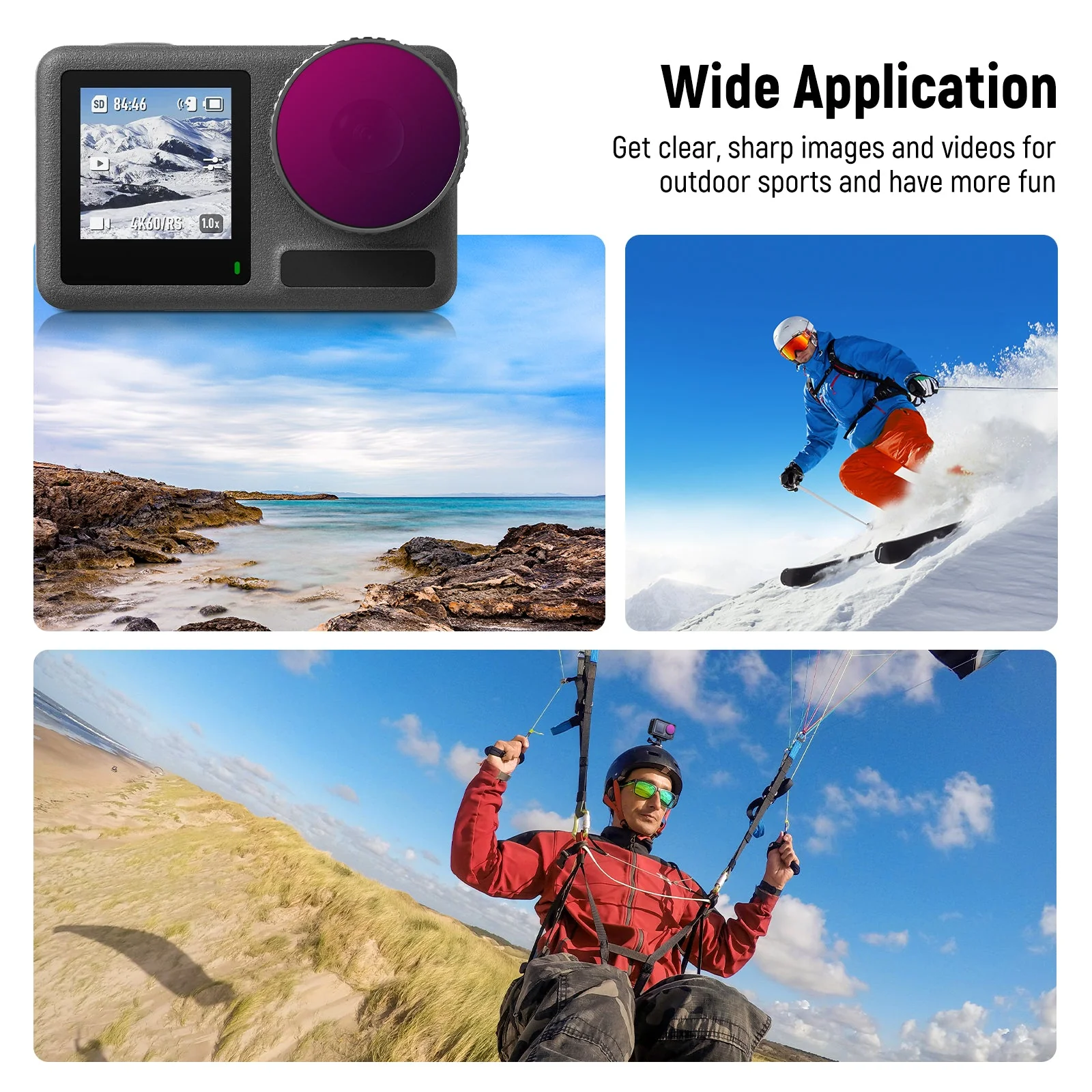 NEEWER 5 Stk. FL-A3 ND Filter Set kompatibel mit DJI Osmo Action 3 - Image 7