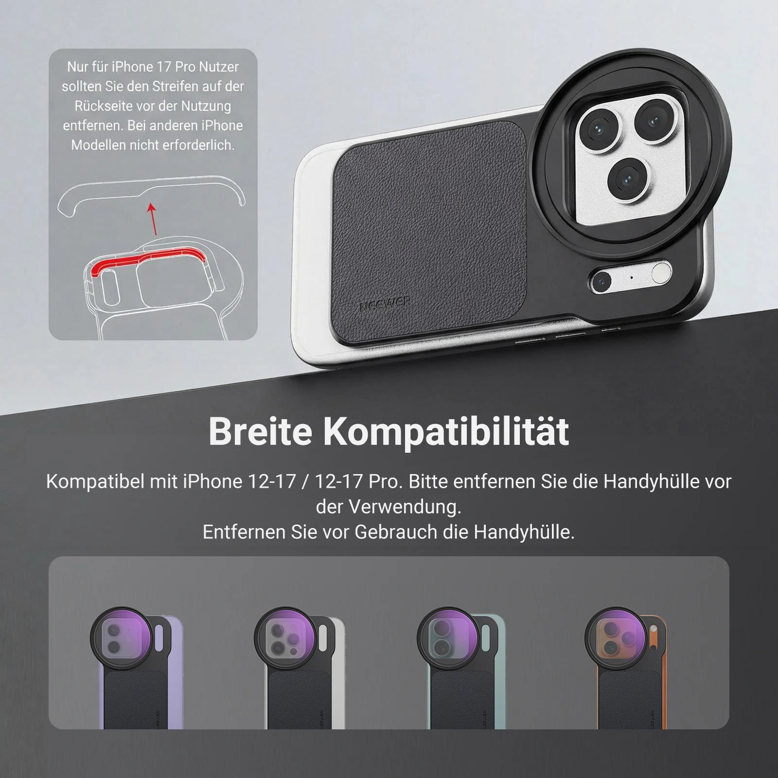 NEEWER FH-07/FH-09 MagSafe Magnetischer 67mm Filteradapter Set - Image 2