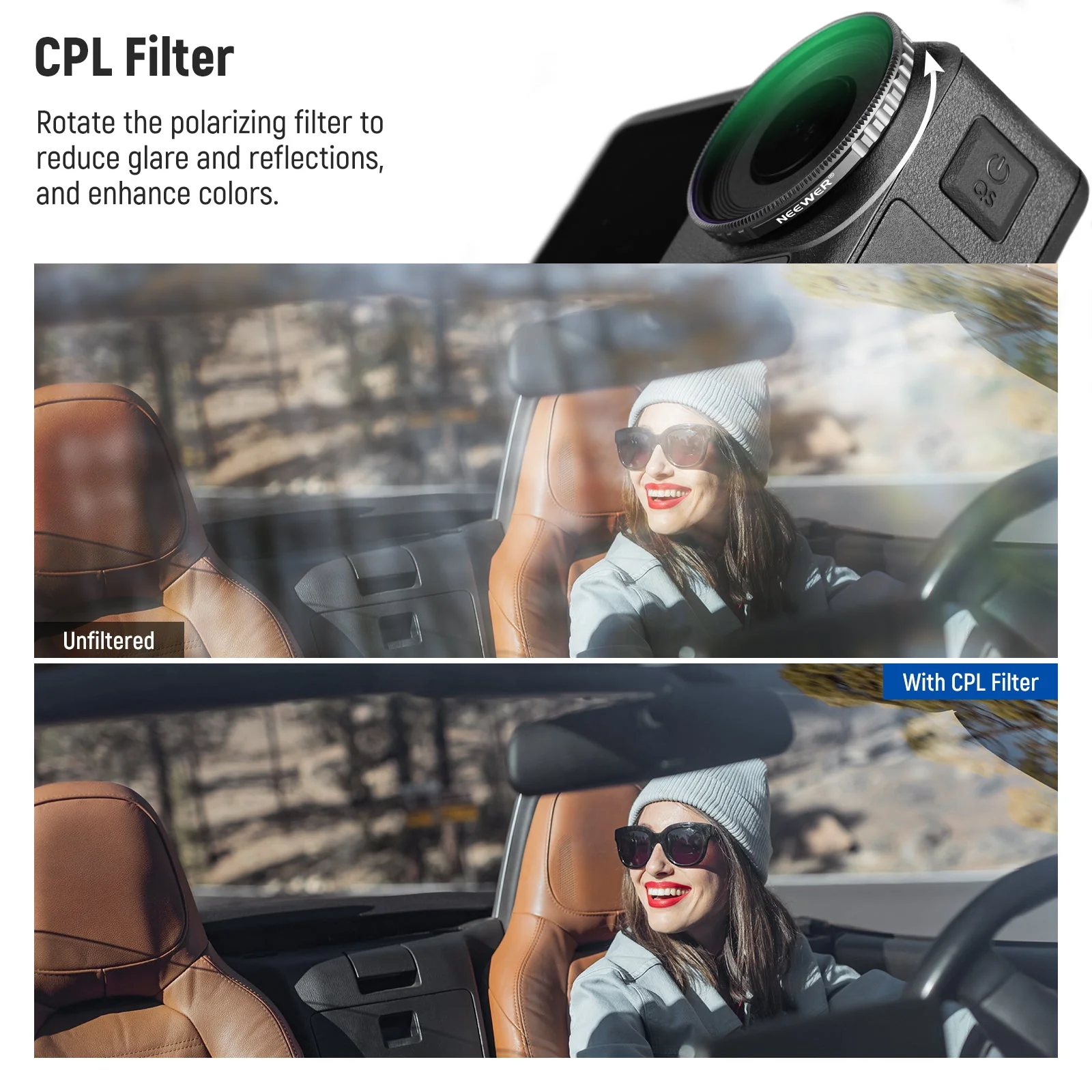 NEEWER 6er Pack ND Filter Set für DJI Osmo Action 5 PRO/Action 4 - Image 3