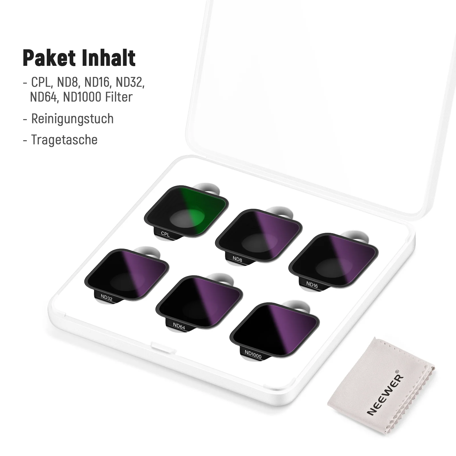 NEEWER 6er Pack ND Filter Set kompatibel mit GoPro Hero 13 12 11 10 9 - Image 7