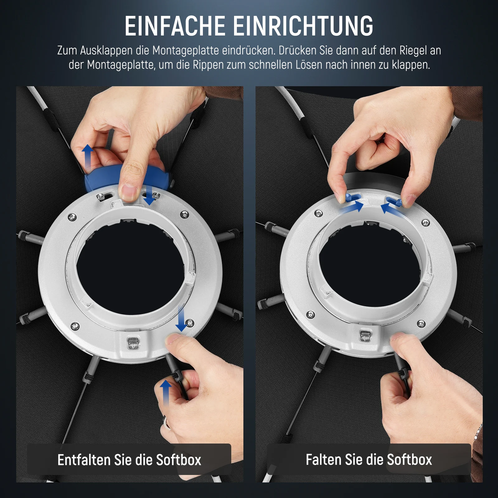 NEEWER 45CM/65CM/90CM/95CM  Achteckige(Octa) Schnellspanner Softbox - Image 29