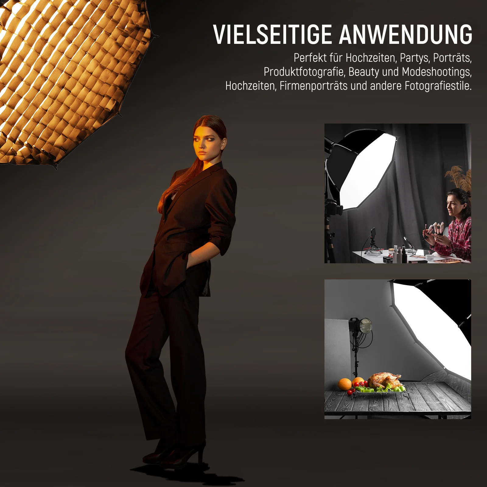 NEEWER 45CM/65CM/90CM/95CM  Achteckige(Octa) Schnellspanner Softbox - Image 8
