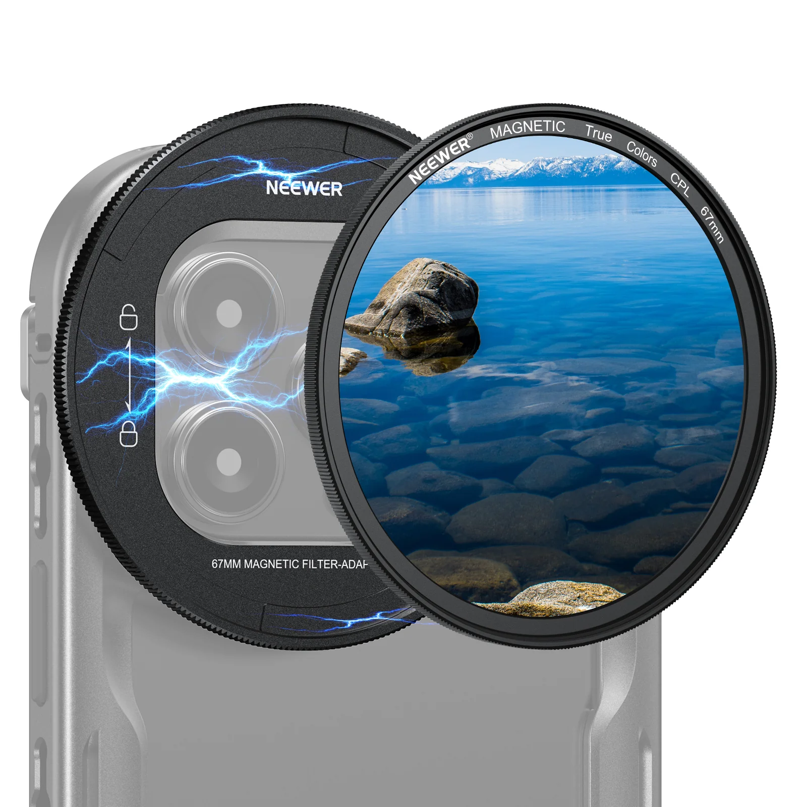 NEEWER 67mm Filter Set Für iPhone 16 Pro/16 Pro Max Käfig Cage (PA073/PA074)