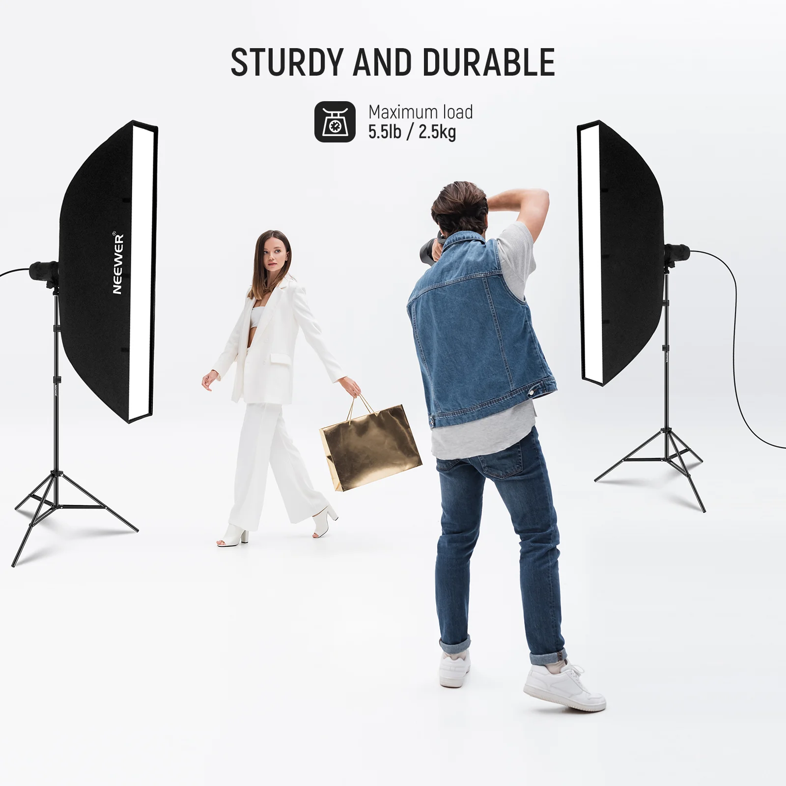 NEEWER 2er Pack ST210 210cm Fotografie Lampenstativ - Image 4