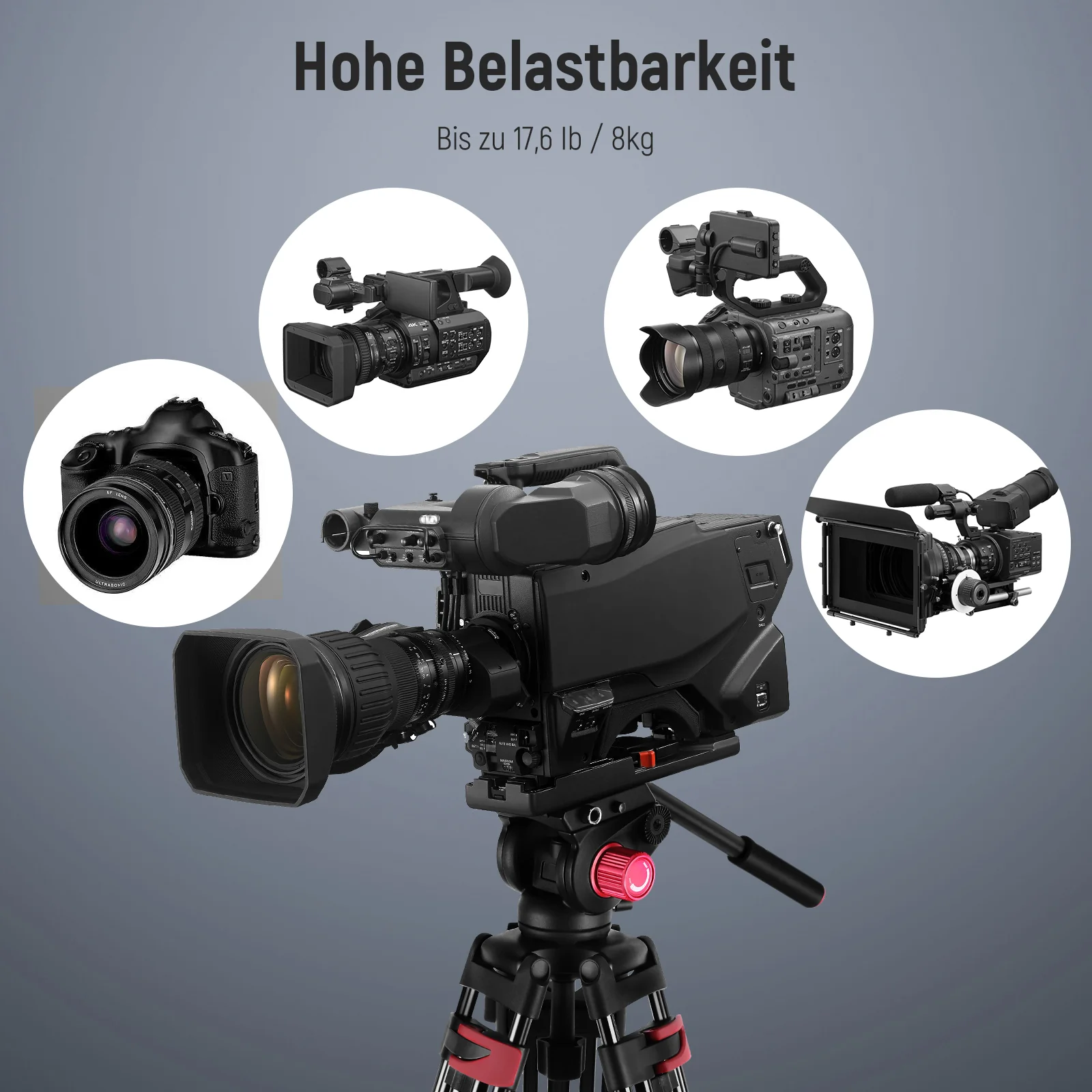 NEEWER TP-M200 200cm Schwerlast Videostativ aus Aluminiumlegierung - Image 5