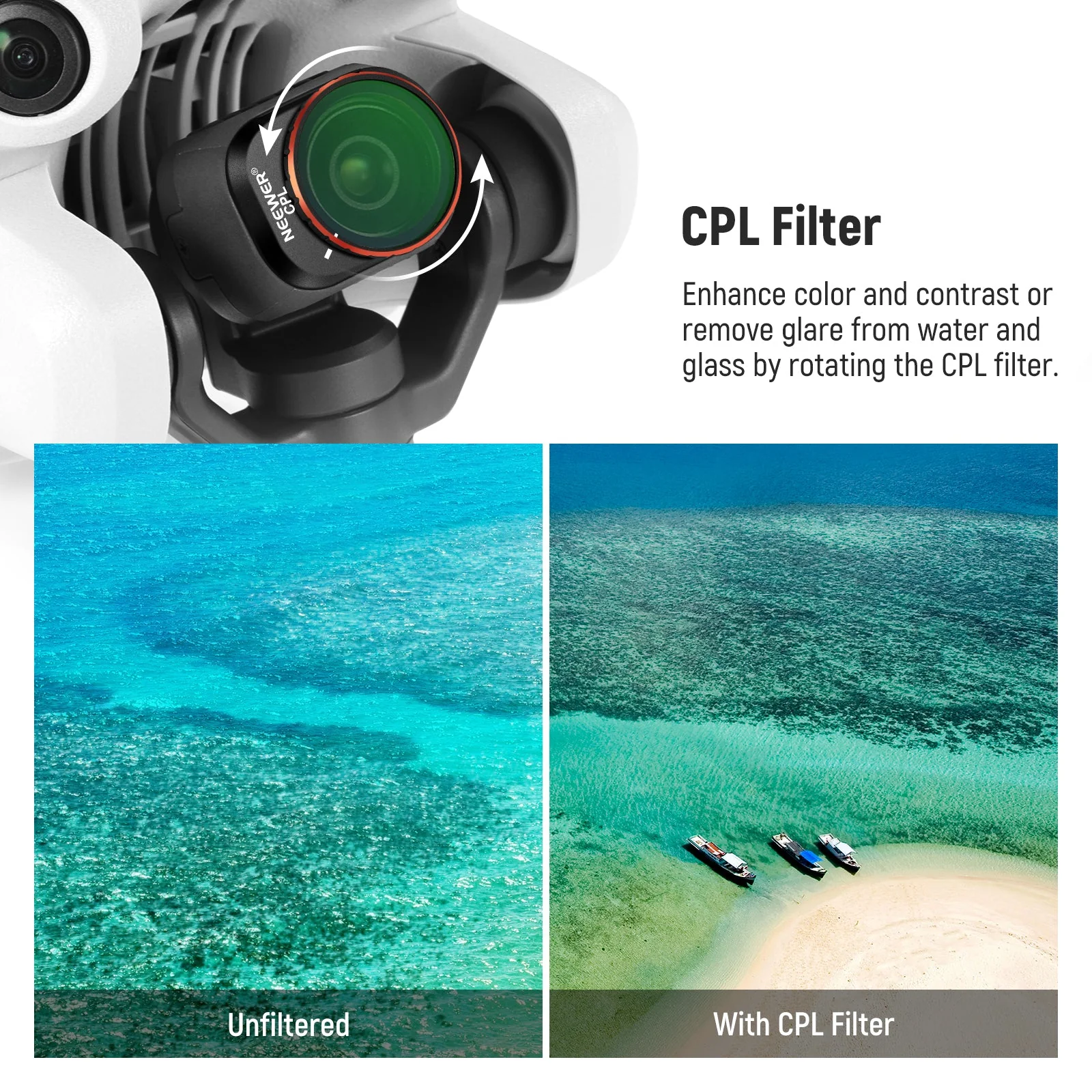 NEEWER 8er Pack ND & CPL Filter Set für Mini 4 Pro - Image 4