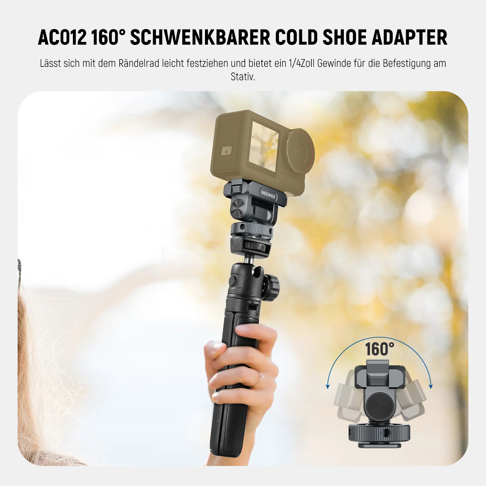 NEEWER AC011+AC012+ AC013 Actionkamera Zubehörset für DJI Osmo Action 5 Pro/4/3 - Image 4