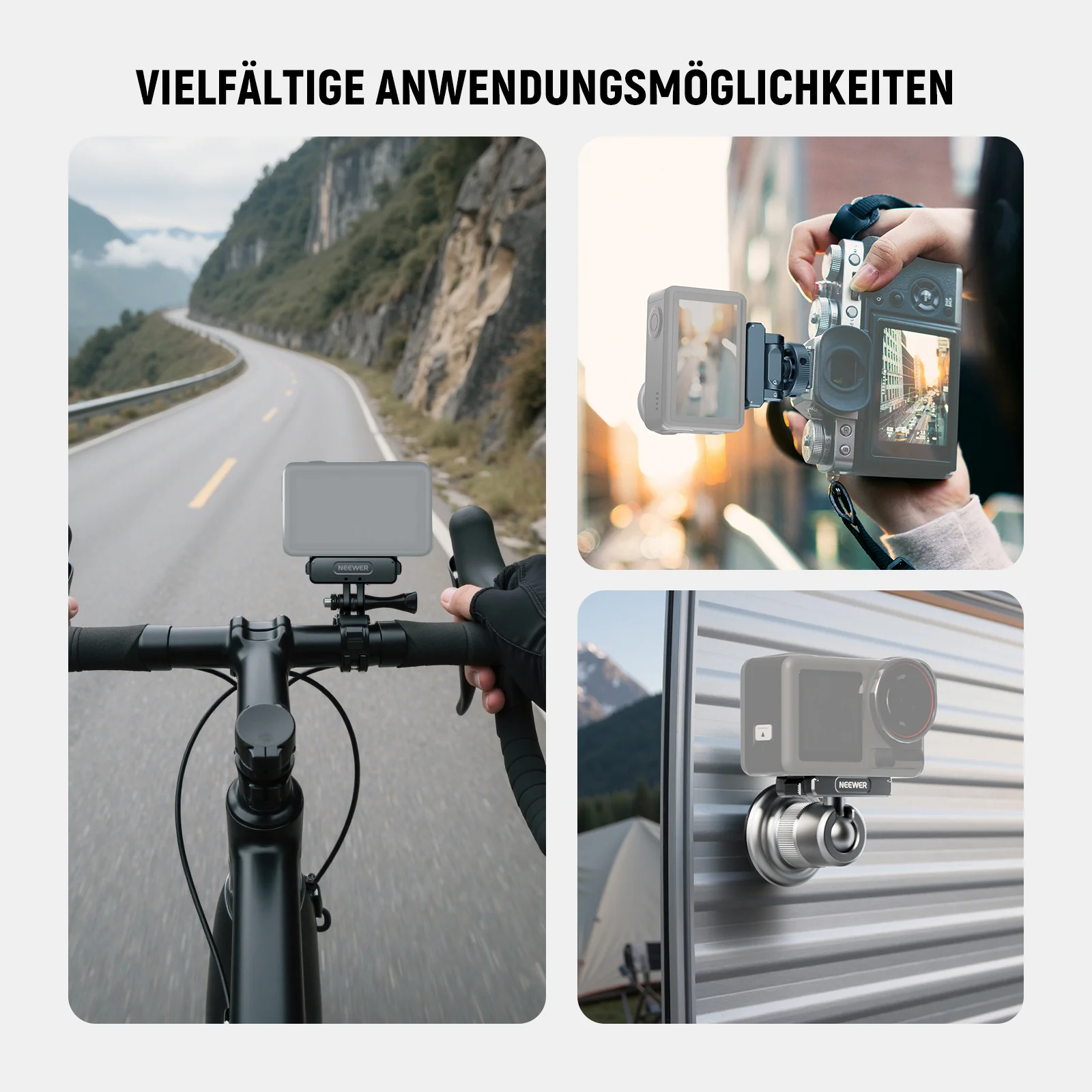 NEEWER AC011+AC012+ AC013 Actionkamera Zubehörset für DJI Osmo Action 5 Pro/4/3 - Image 6