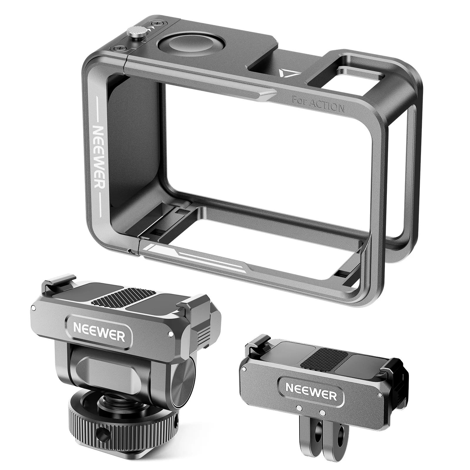 NEEWER AC011+AC012+ AC014 Action Kamera Cage Käfig Set Für DJI Osmo Action 5 Pro/4/3
