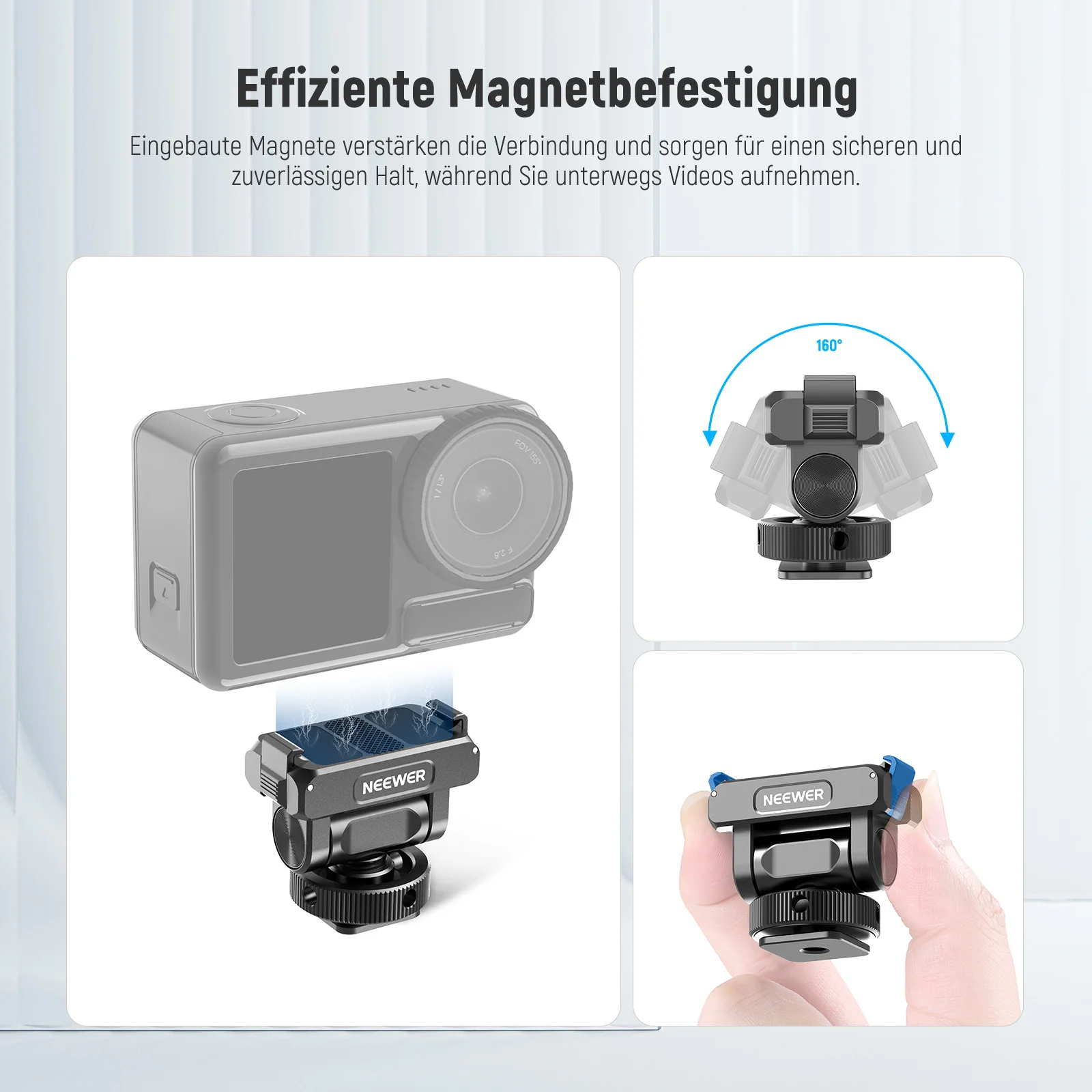 NEEWER AC011+AC012+ AC014 Action Kamera Cage Käfig Set Für DJI Osmo Action 5 Pro/4/3 - Image 4
