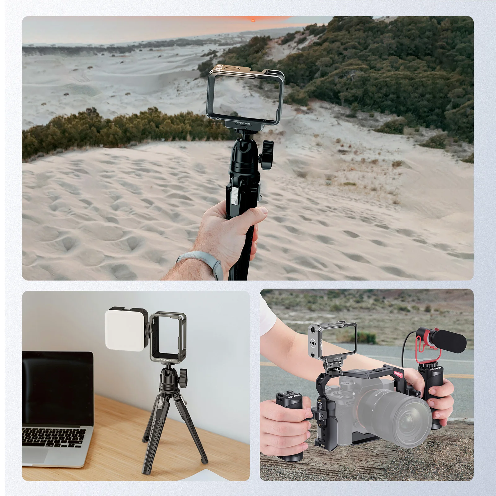 NEEWER AC011+AC012+ AC014 Action Kamera Cage Käfig Set Für DJI Osmo Action 5 Pro/4/3 - Image 6
