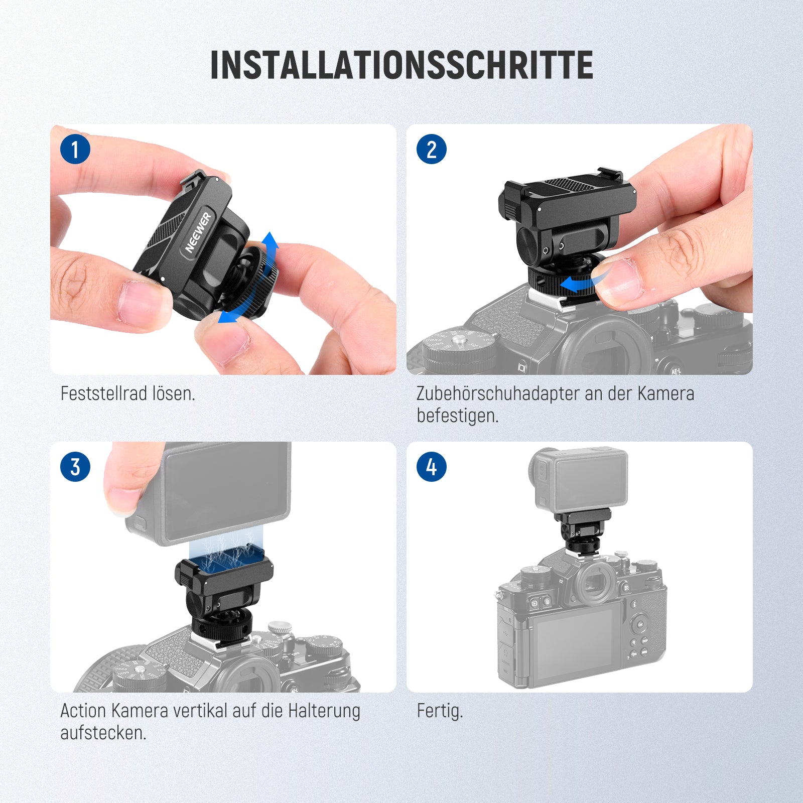 NEEWER AC012 Magnetische Halterung Adapter für Action 5 Pro 4 3 - Image 8