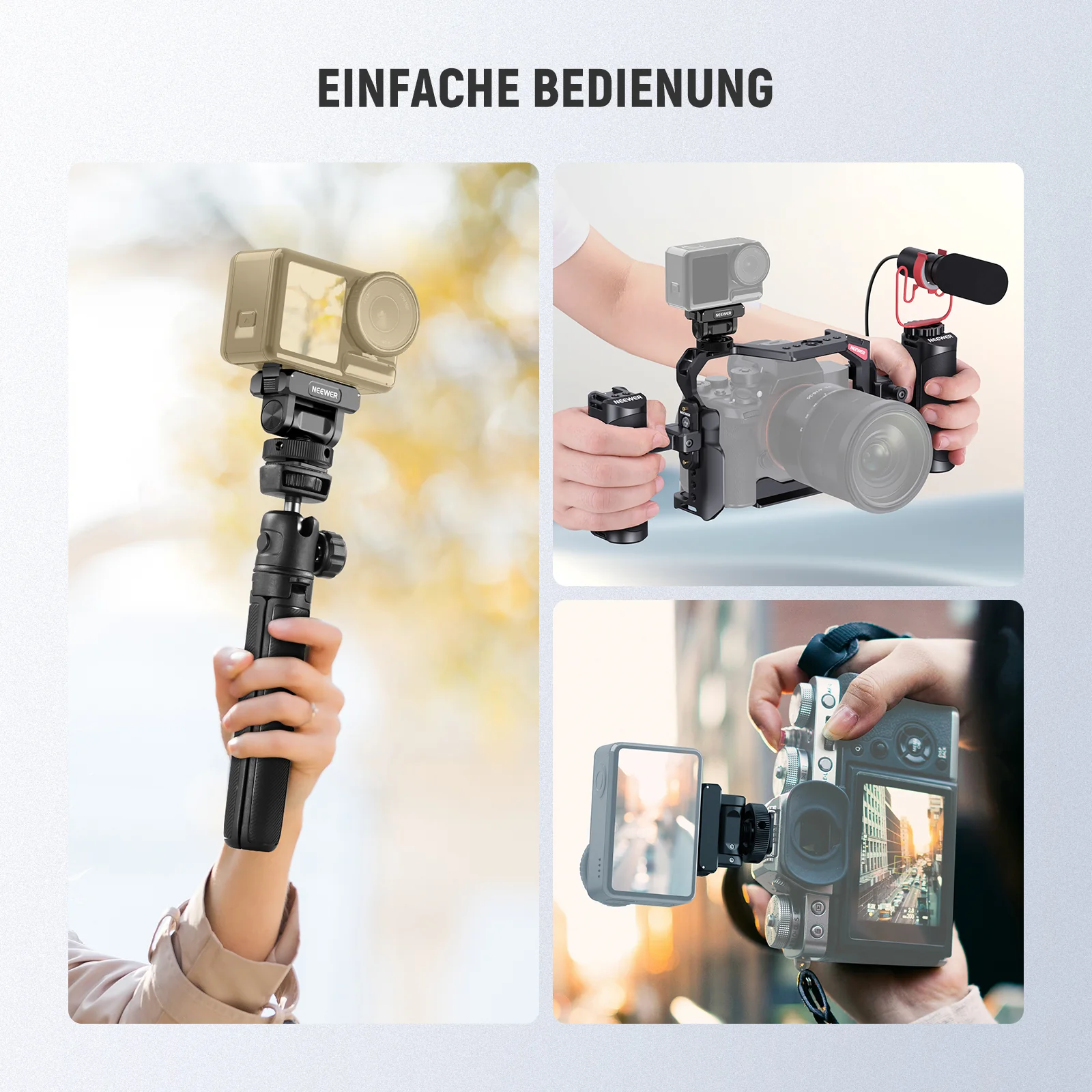 NEEWER AC012 Magnetische Halterung Adapter für Action 5 Pro 4 3 - Image 9
