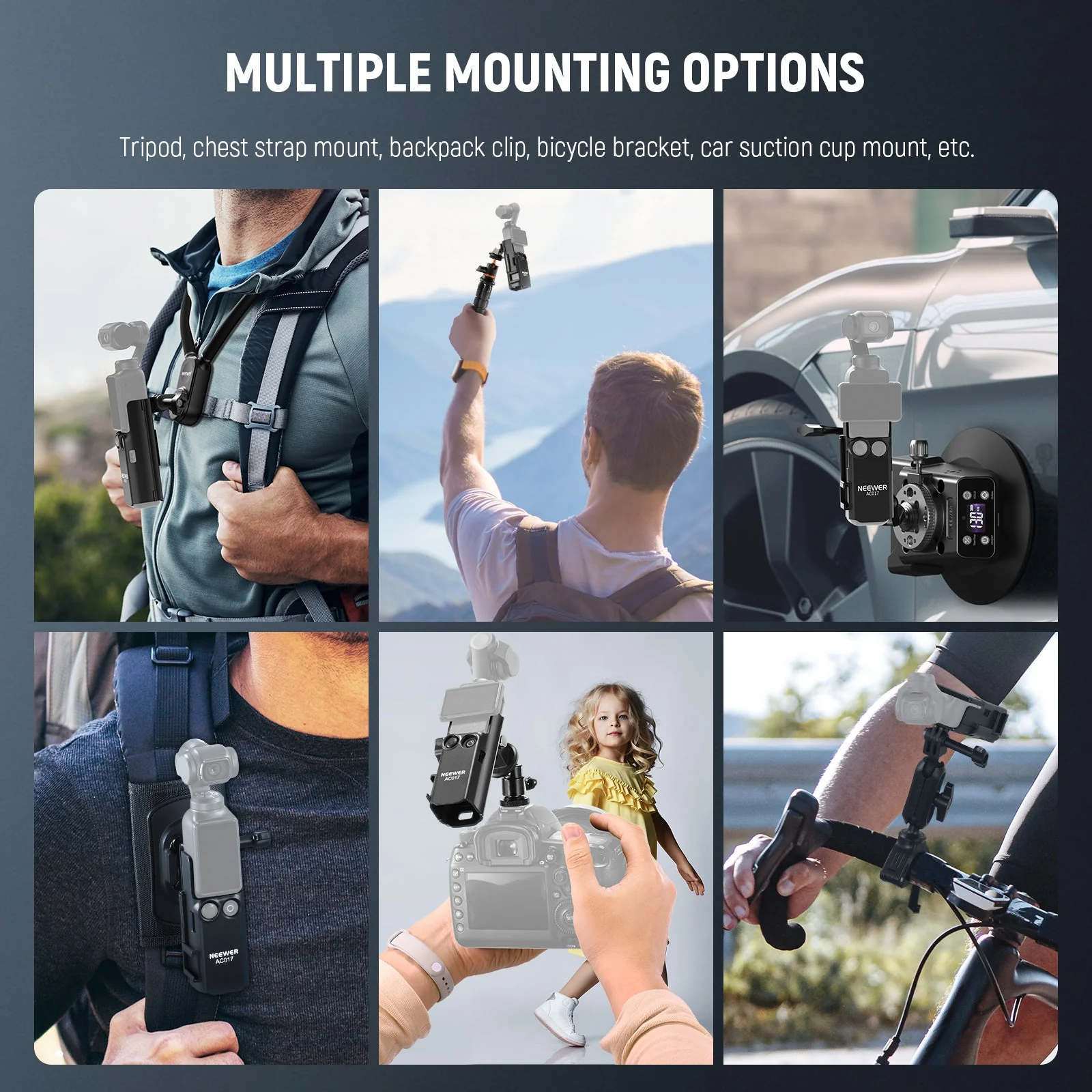 NEEWER BASICS AC017 Extension Mount Adapter für DJI Osmo Pocket 3 - Image 4