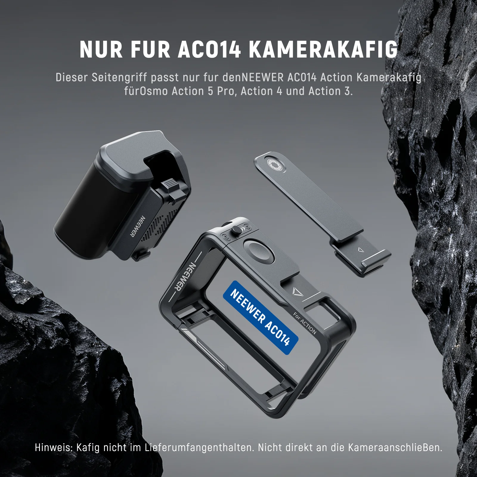 NEEWER AC034 Seitengriff für AC014 DJI Osmo Action 5 Pro/4/3 Käfig - Image 2